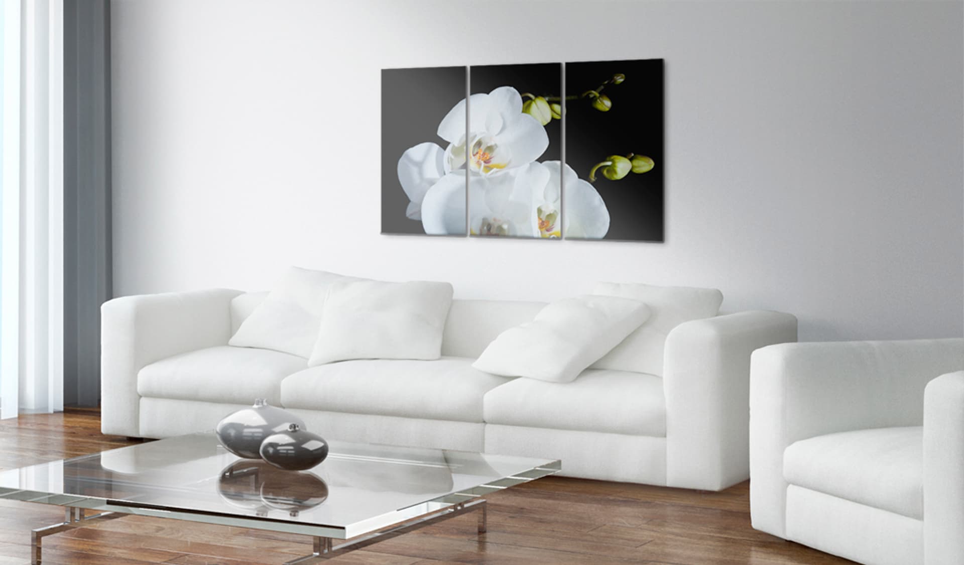 

Obraz - Śnieżnobiała orchidea (rozmiar 60x40)