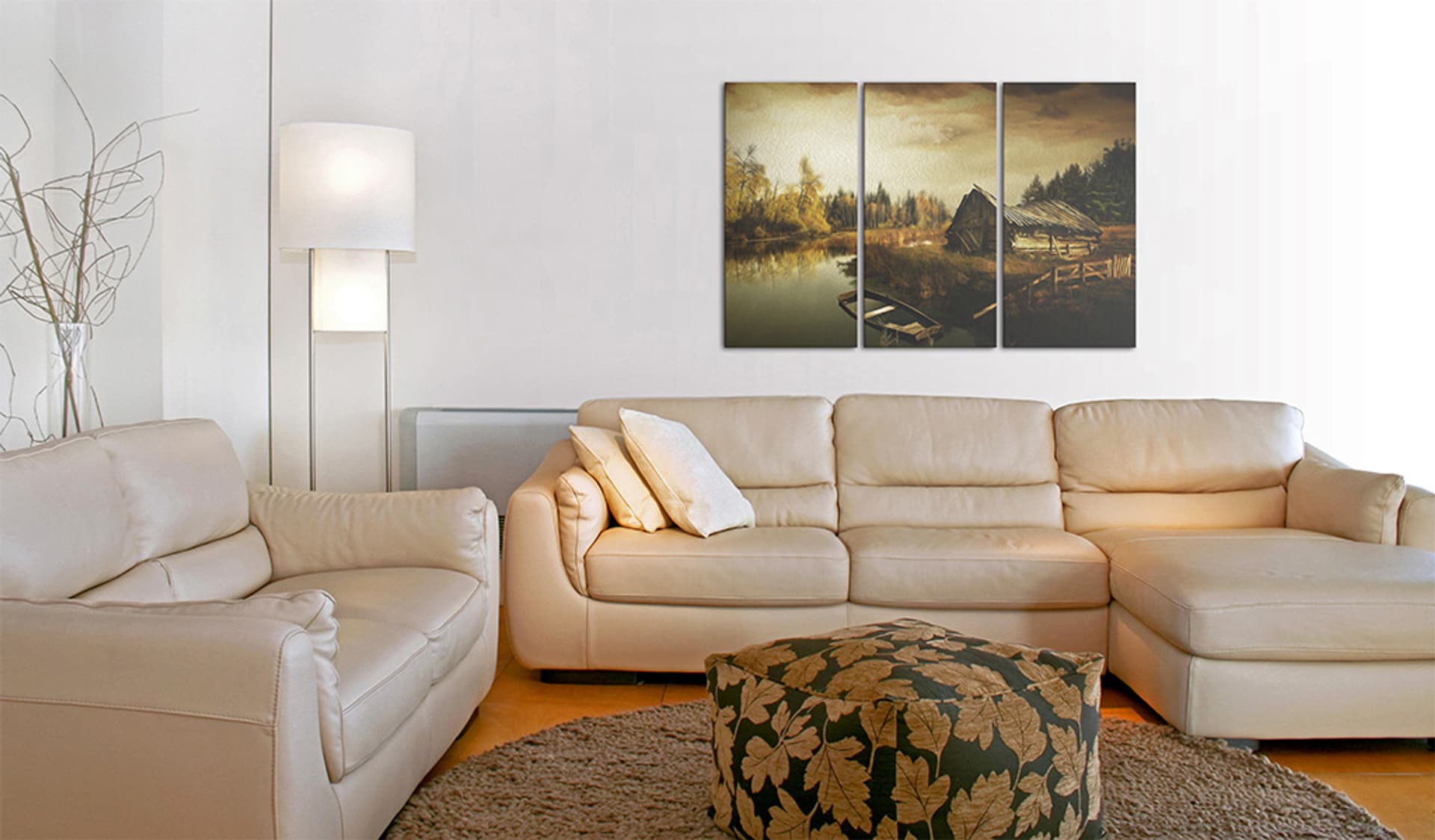 

Obraz - Idyllic village - triptych (rozmiar 90x60)