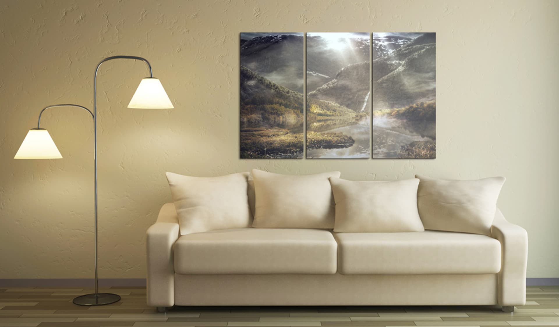 

Obraz - The land of mists - triptych (rozmiar 60x40)