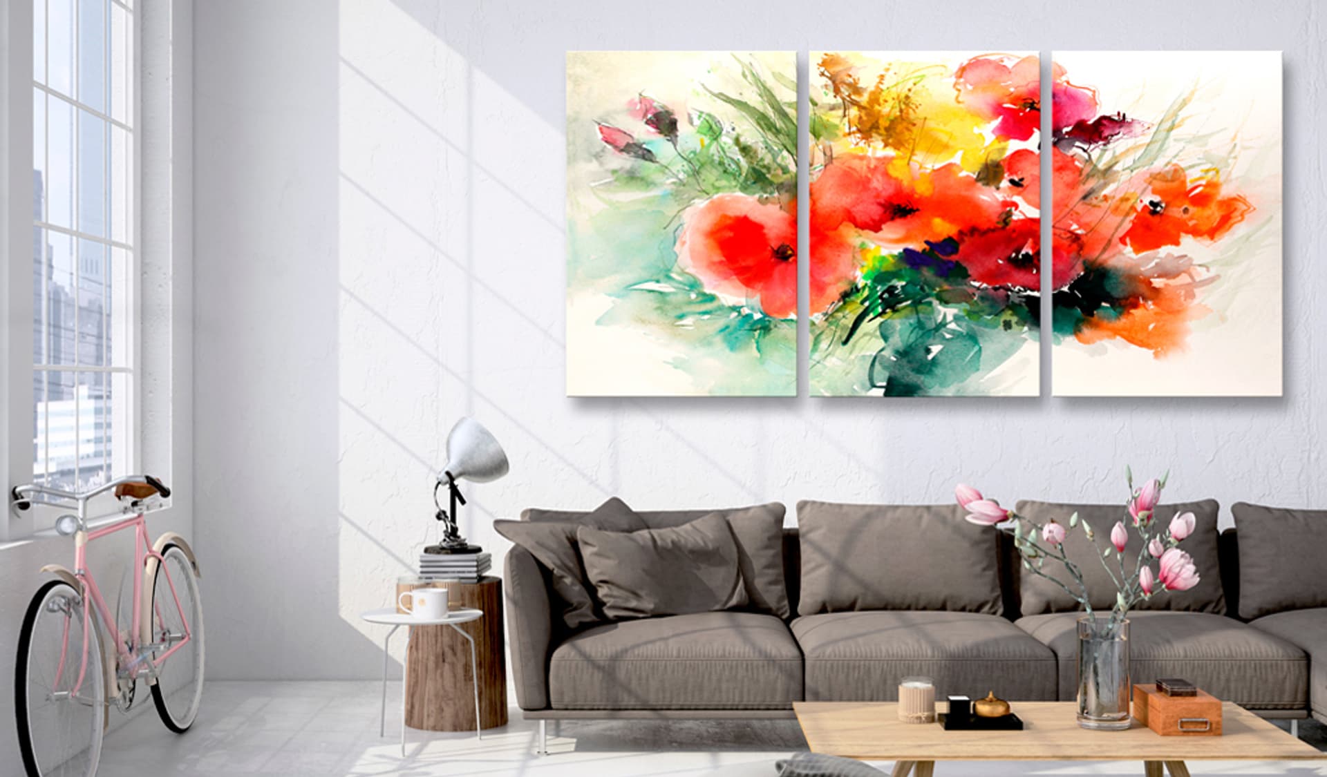 

Obraz - Akwarelowy bukiet (rozmiar 120x60)