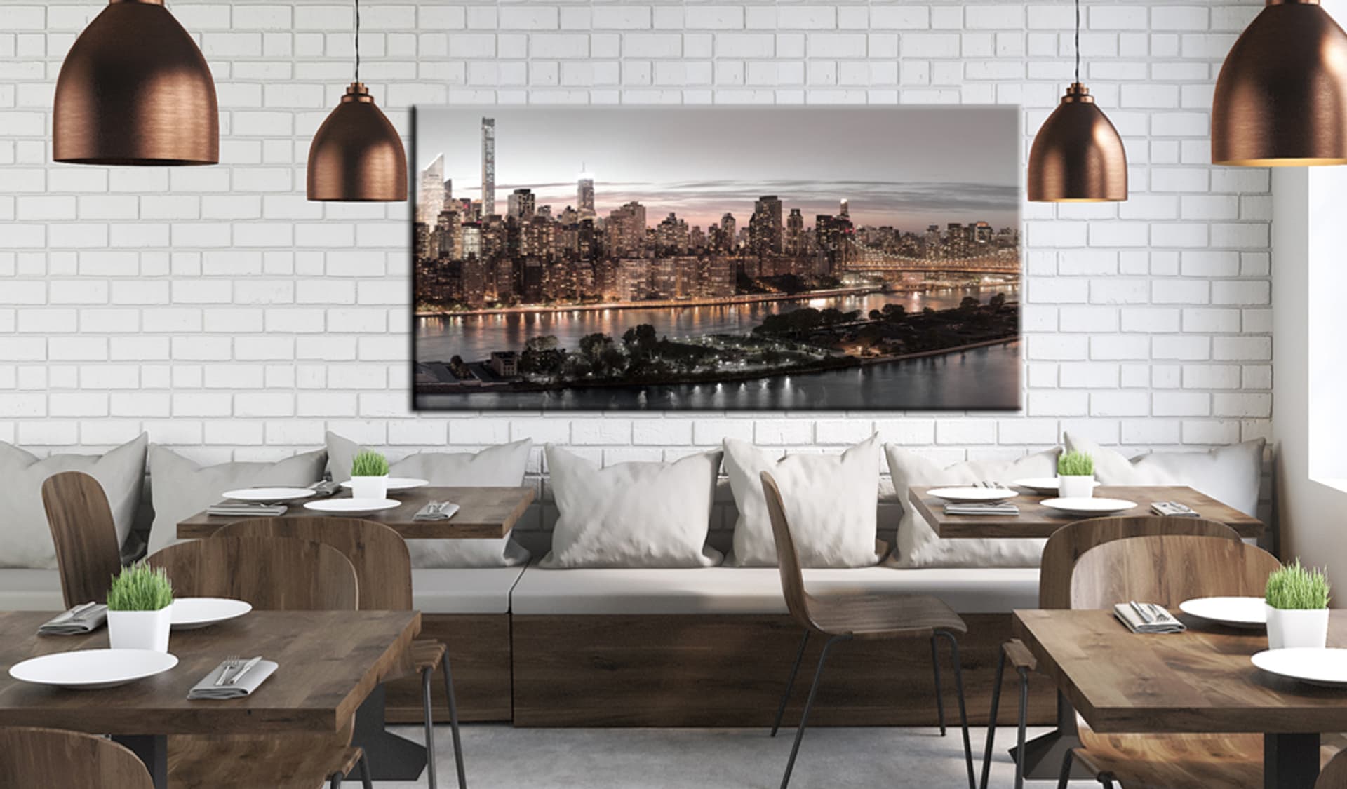 

Obraz - Manhattan o zmierzchu (rozmiar 70x35)