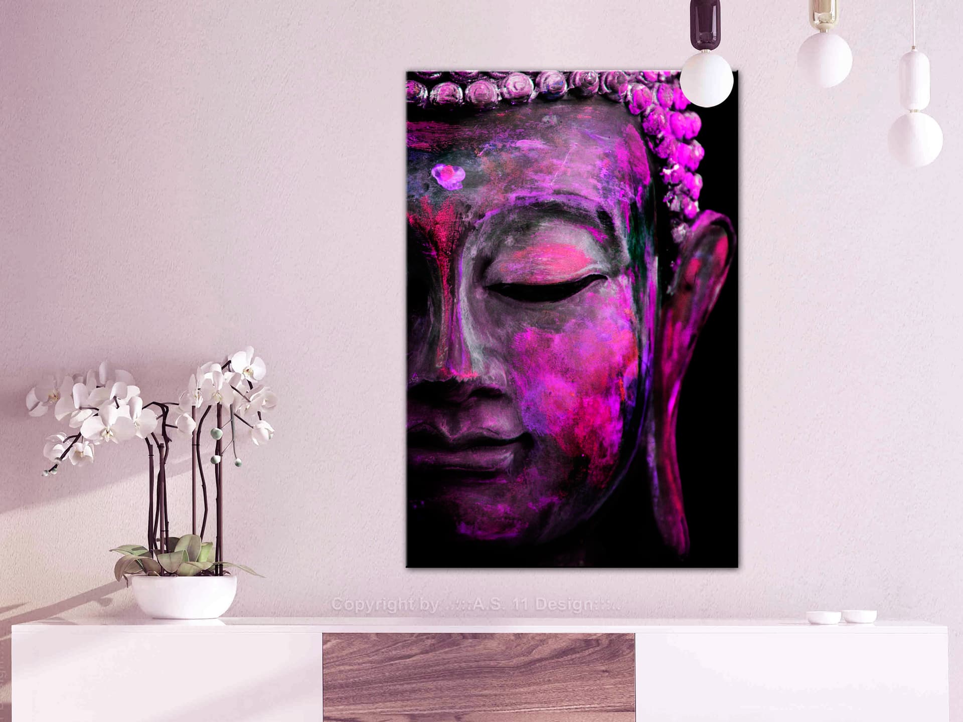 

Obraz - Różowy Budda (rozmiar 80x120)