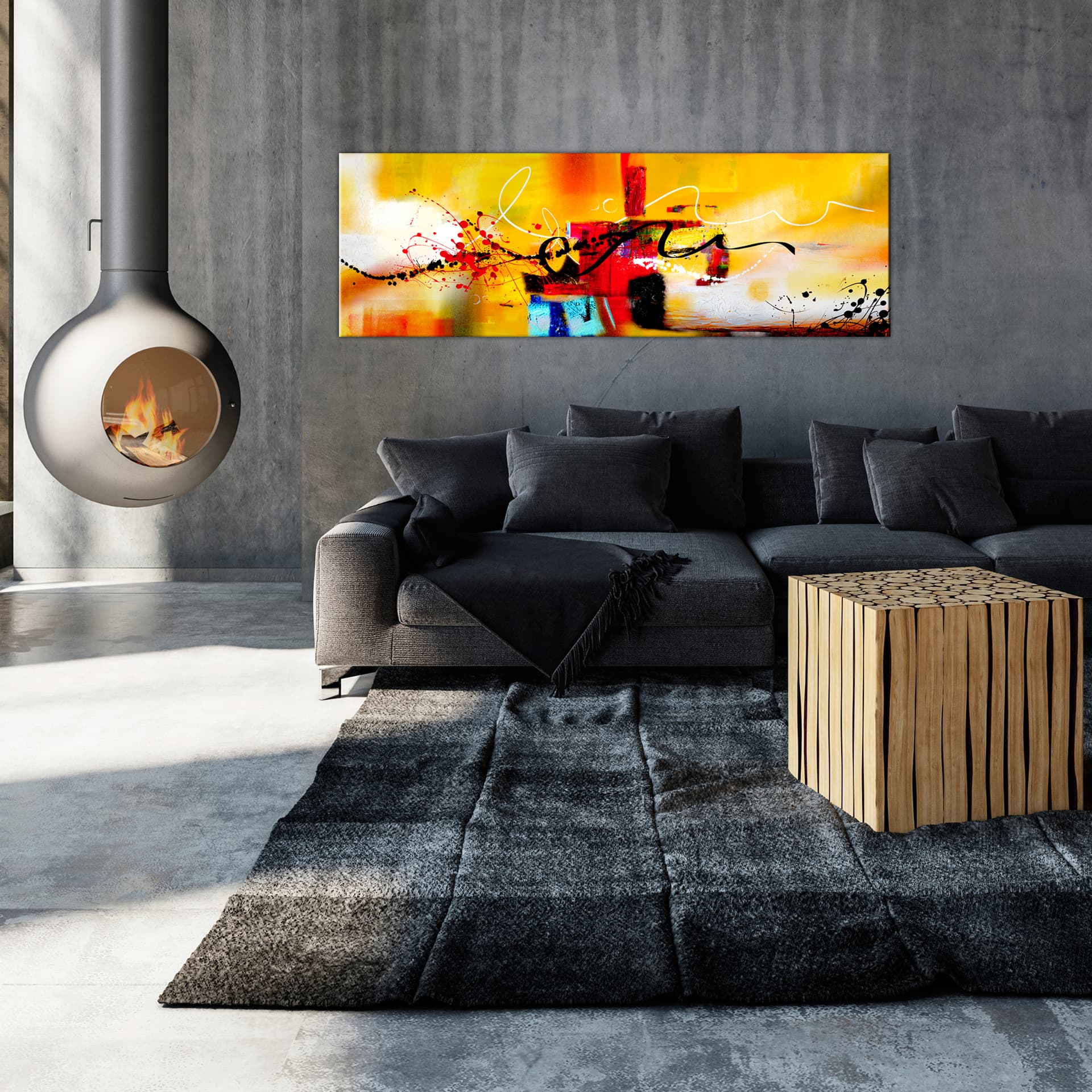 

Obraz - Zwariowane serpentyny (1-częściowy) pomarańczowy wąski (rozmiar 135x45)