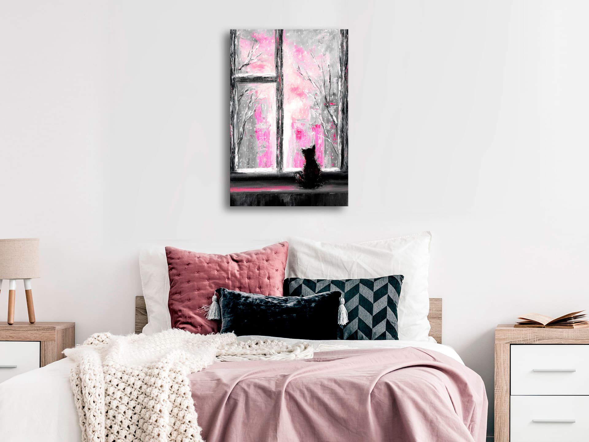 

Obraz - Tęskniący kotek (1-częściowy) pionowy różowy (rozmiar 60x90)