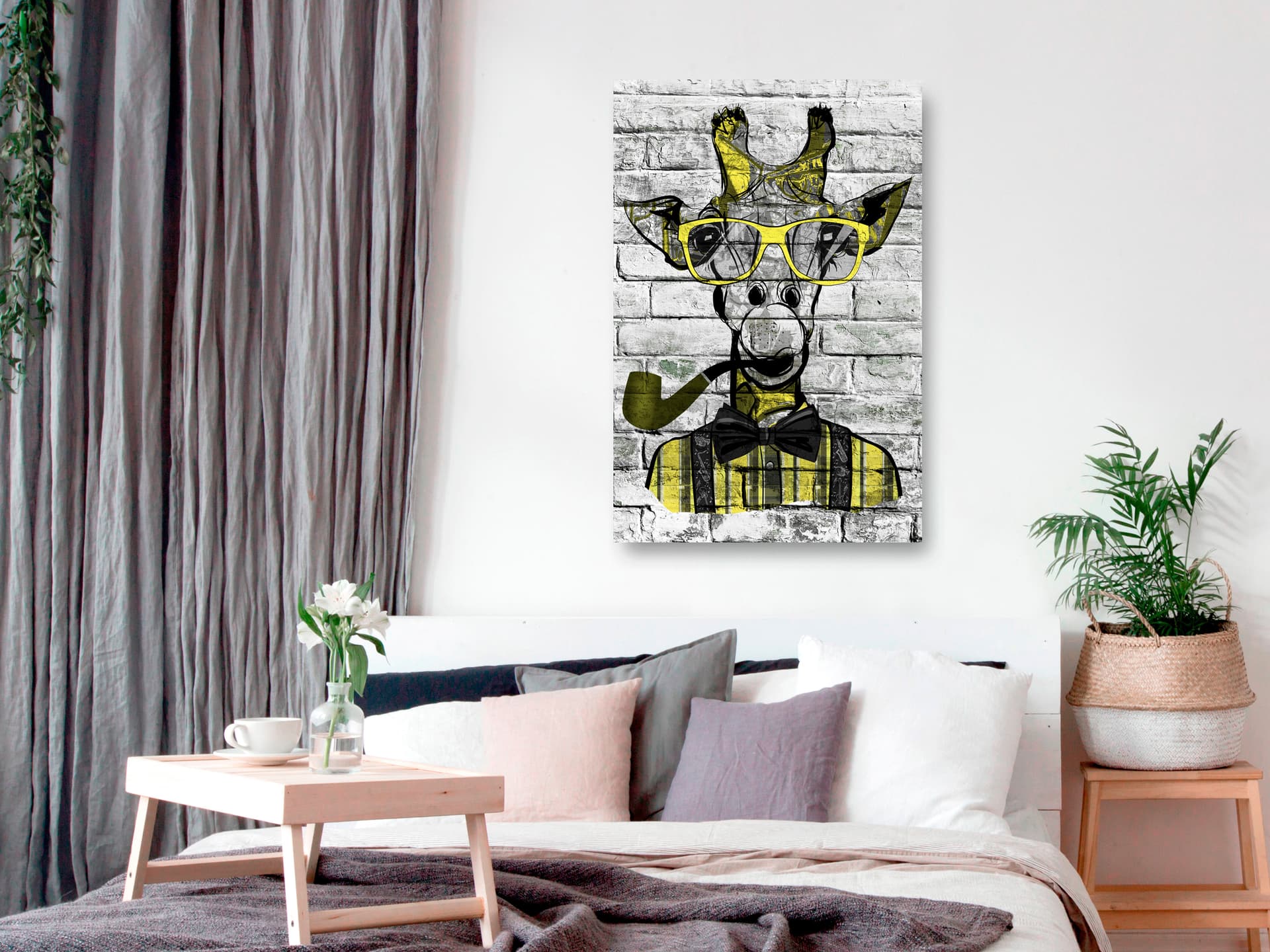 

Obraz - Żyrafa z fajką (1-częściowy) pionowy żółty (rozmiar 80x120)