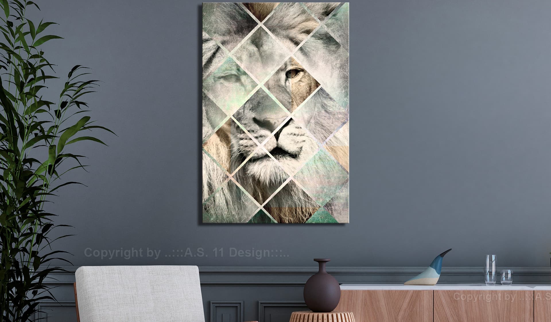 

Obraz - Lew na szachownicy (1-częściowy) pionowy (rozmiar 60x90)