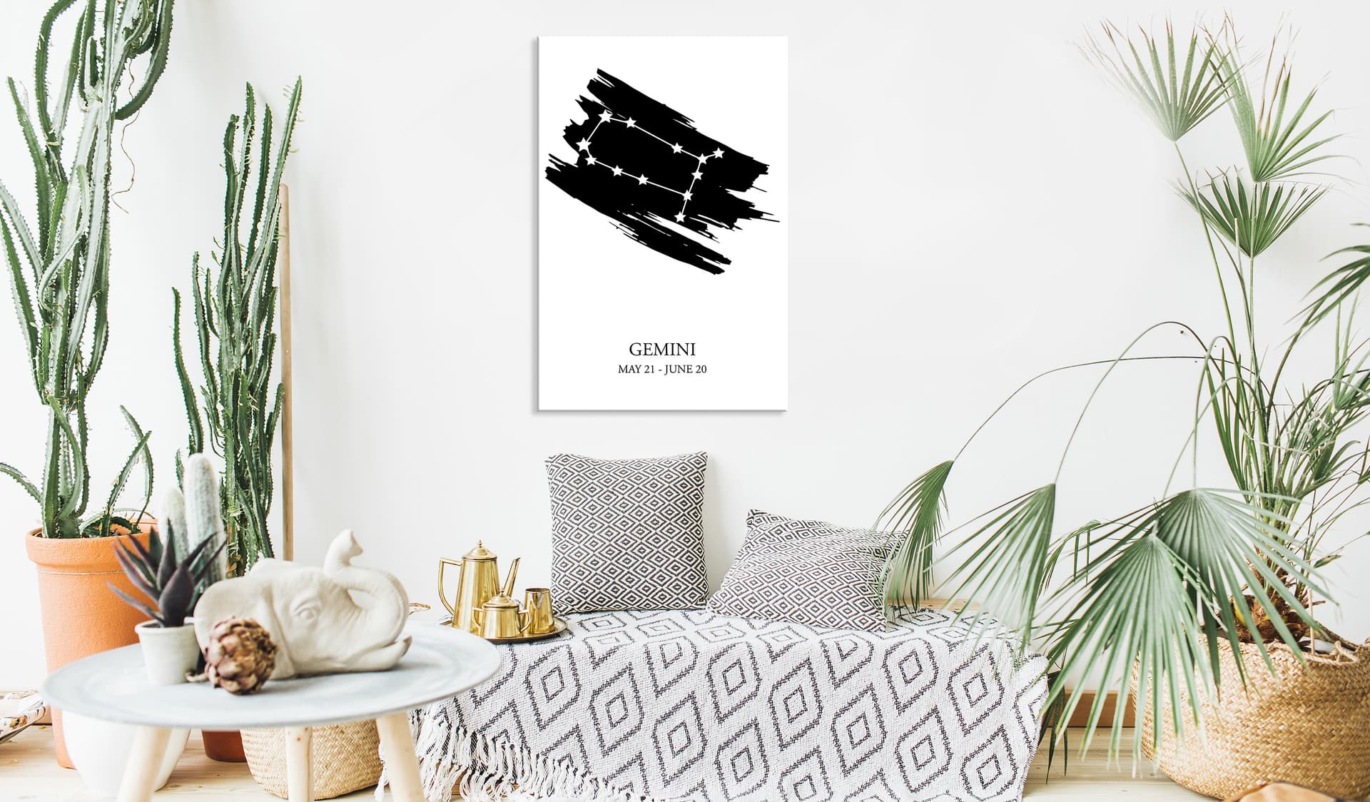 

Obraz - Znaki zodiaku: Bliźnięta (1-częściowy) pionowy (rozmiar 60x90)