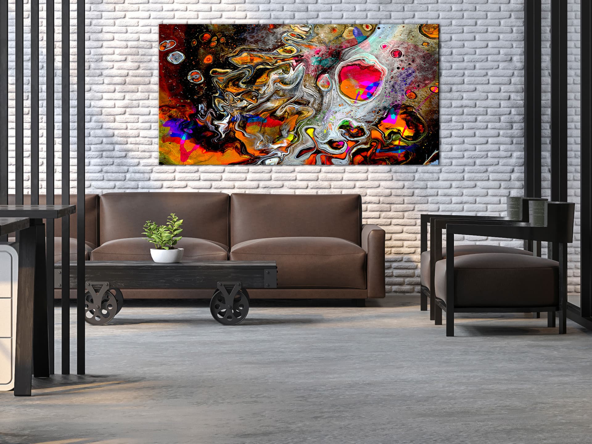 

Obraz - Uniwersum farb (1-cześciowy) szeroki (rozmiar 120x60)