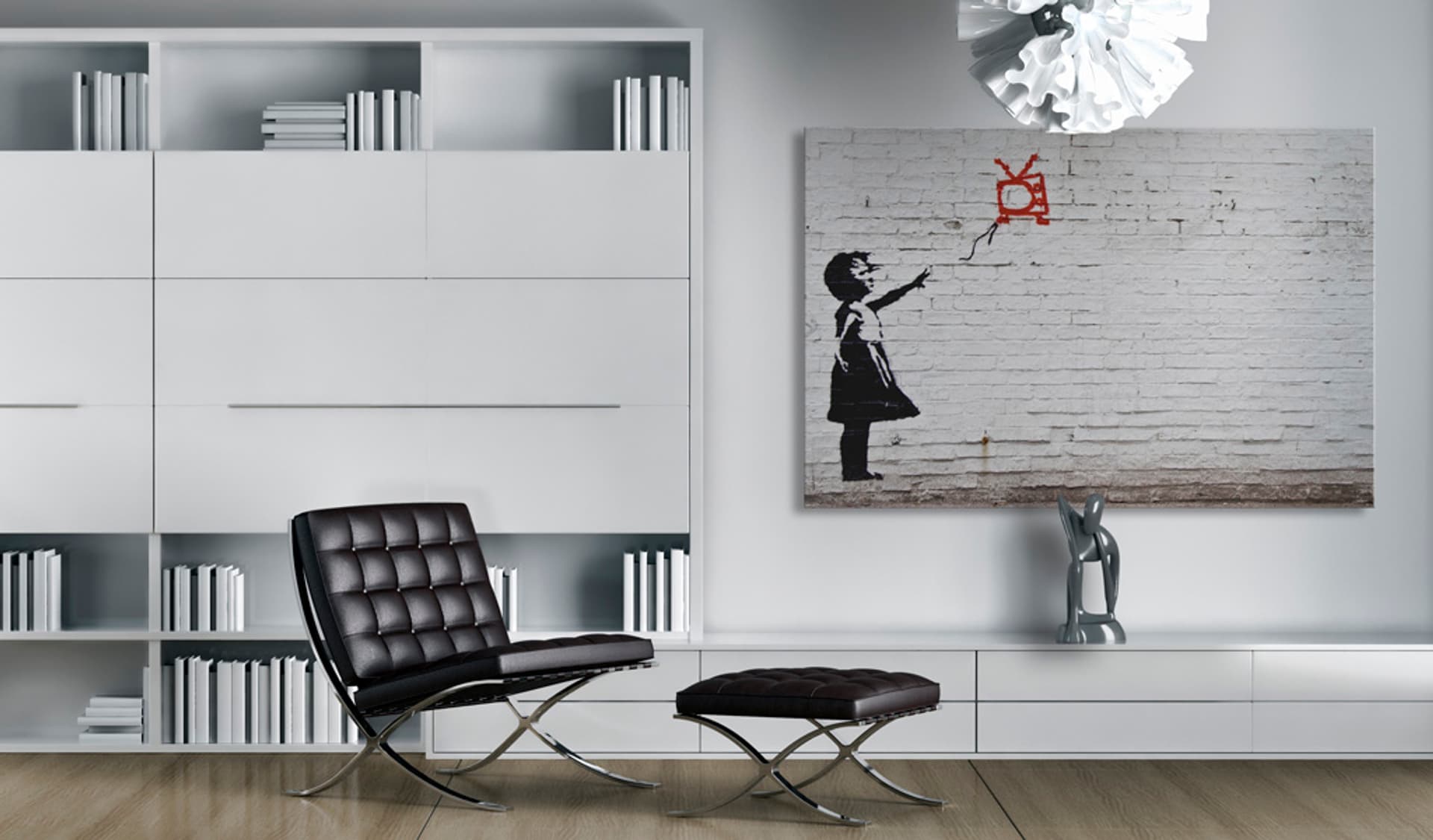 

Obraz - Dziewczynka z telewizorem (Banksy) (rozmiar 60x40)