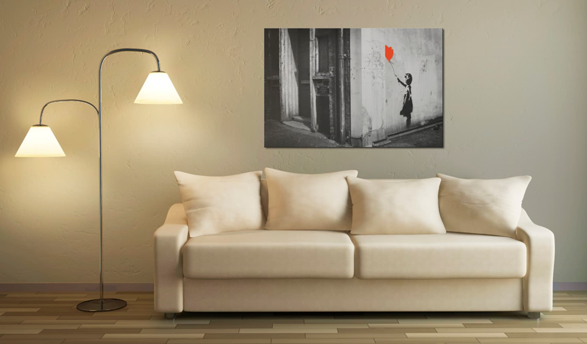 

Obraz - Dziewczynka z balonikiem (Banksy) (rozmiar 60x40)
