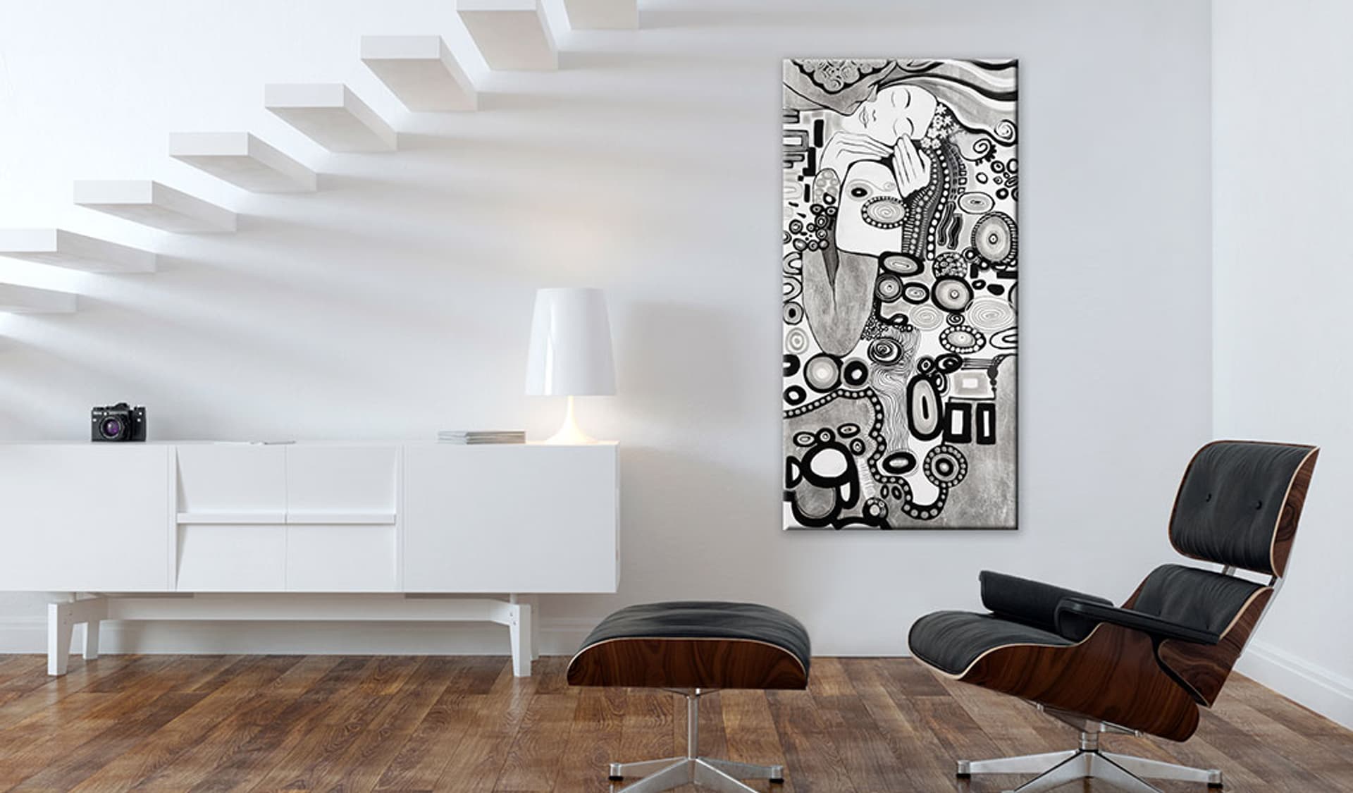 

Obraz - Srebrna miłość (rozmiar 60x120)