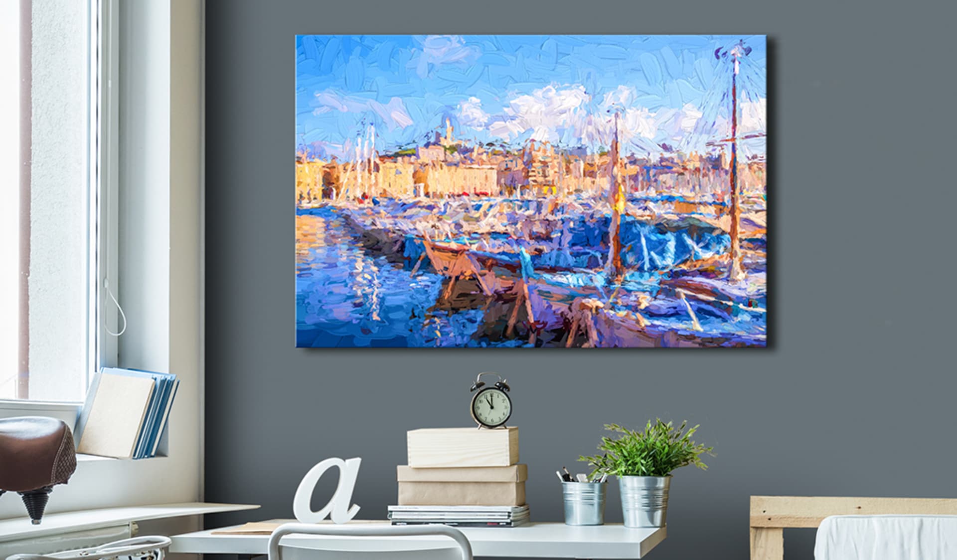 

Obraz - Błękitny port (rozmiar 60x40)
