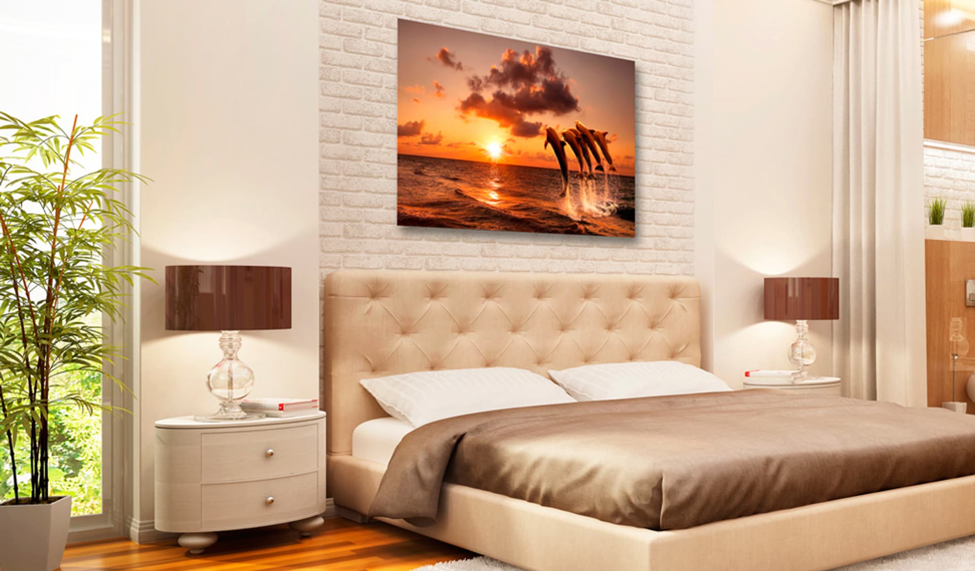 

Obraz - Taniec delfinów (rozmiar 120x80)