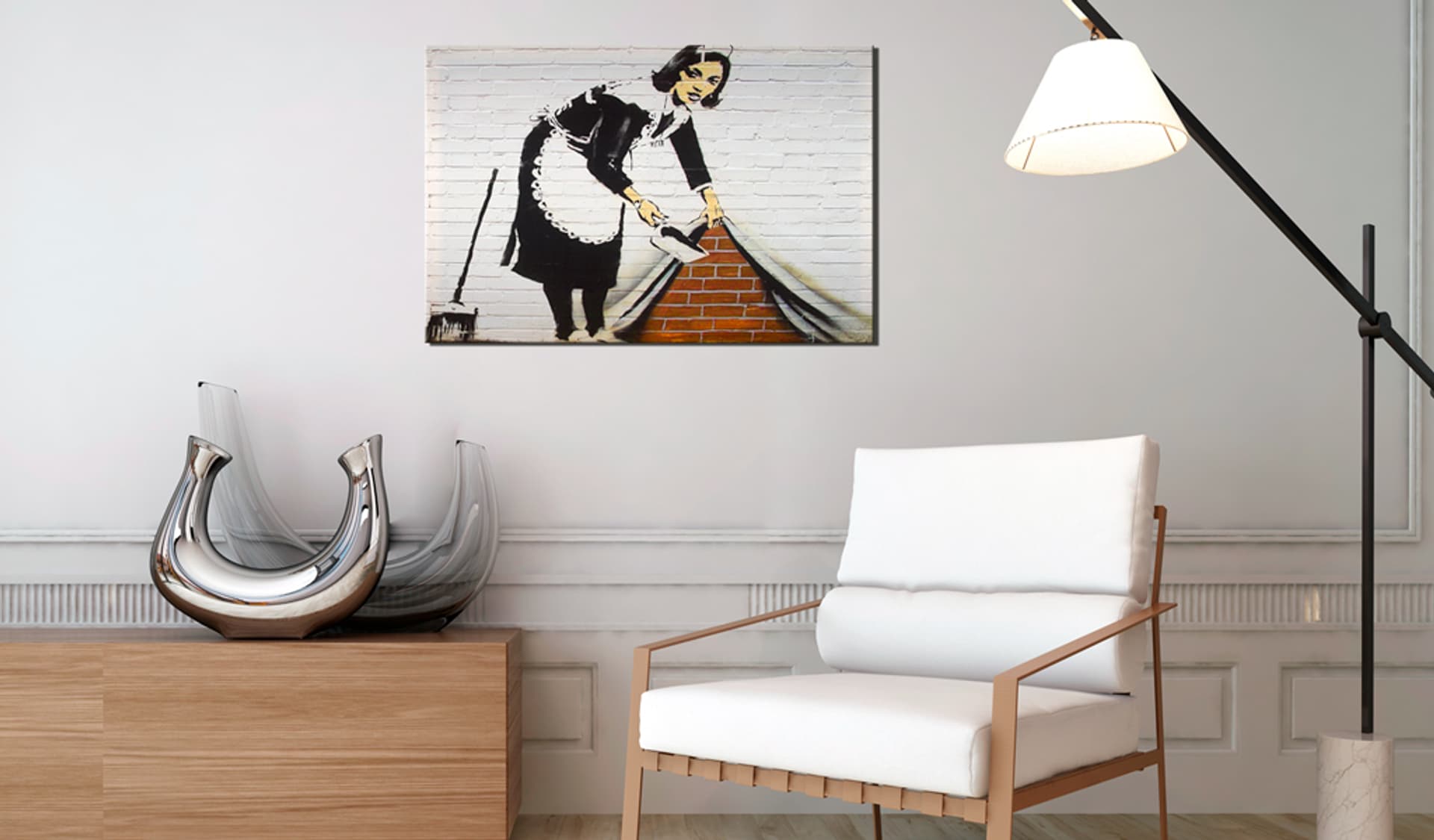

Obraz - Maid in London by Banksy (rozmiar 120x80)