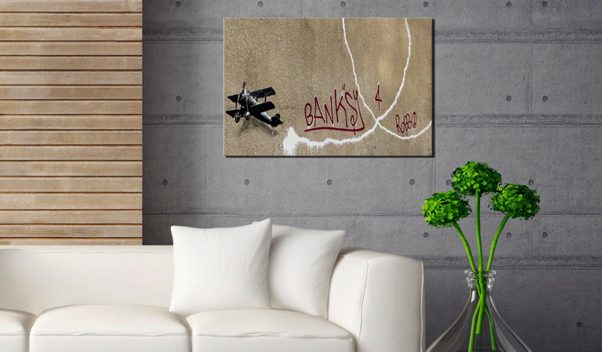 

Obraz - Love Plane by Banksy (rozmiar 120x80)
