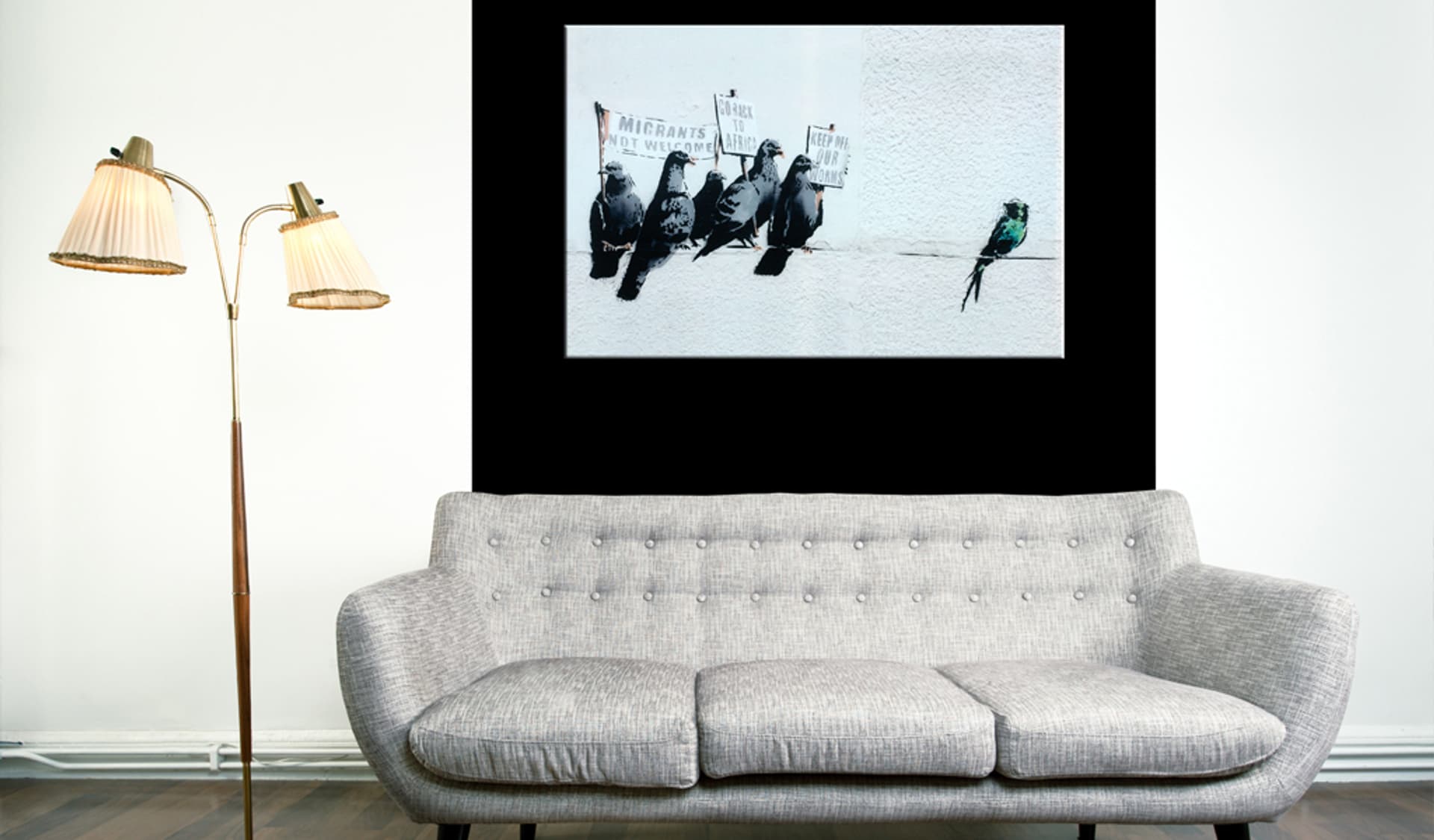 

Obraz - Protesting Birds by Banksy (rozmiar 90x60)