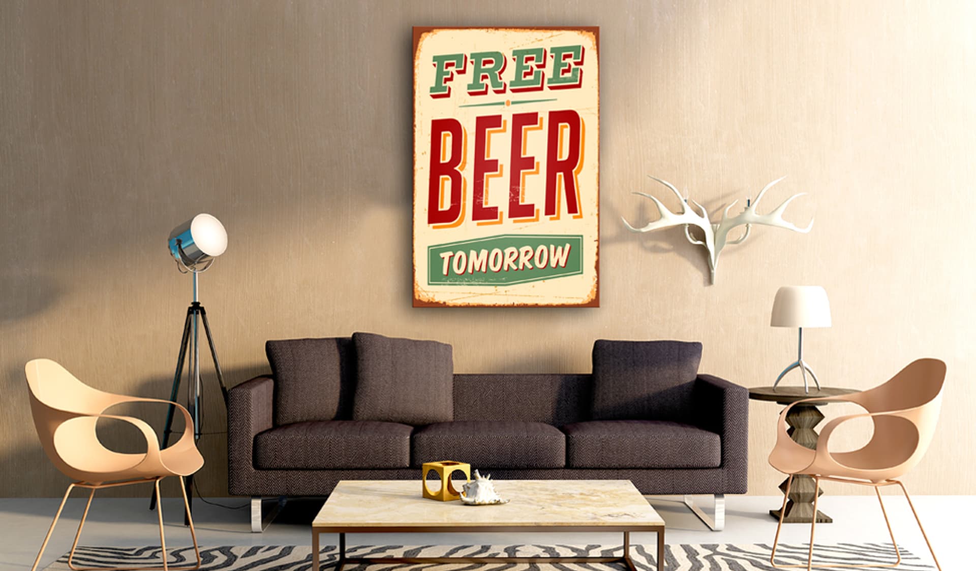 

Obraz - Free Beer Tomorrow (rozmiar 80x120)