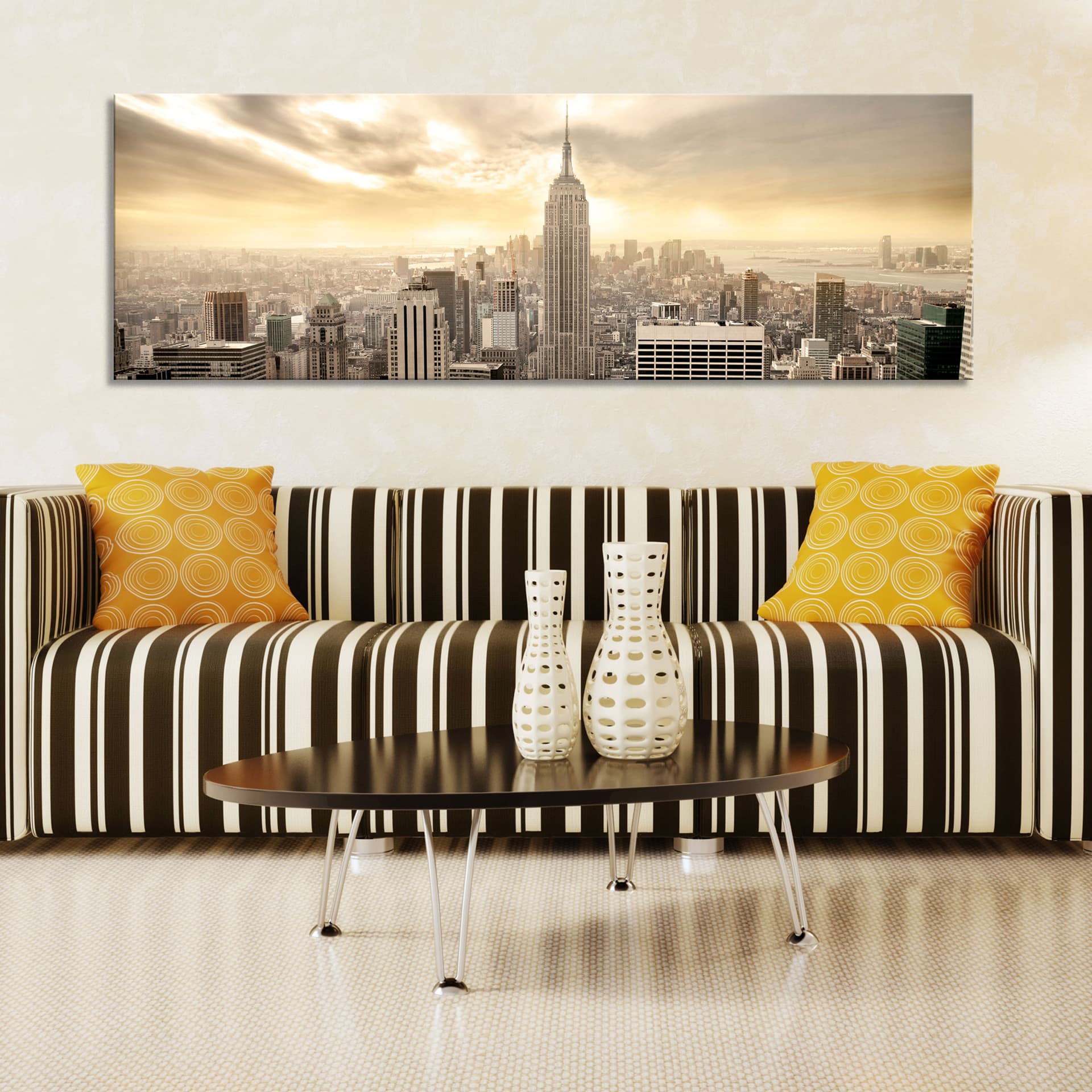 

Obraz - New York City among the clouds (rozmiar 120x40)