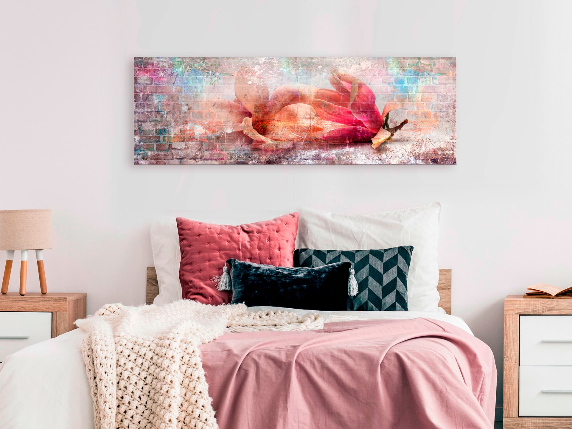 

Obraz - Kolorowe magnolie (1-częściowy) wąski (rozmiar 150x50)