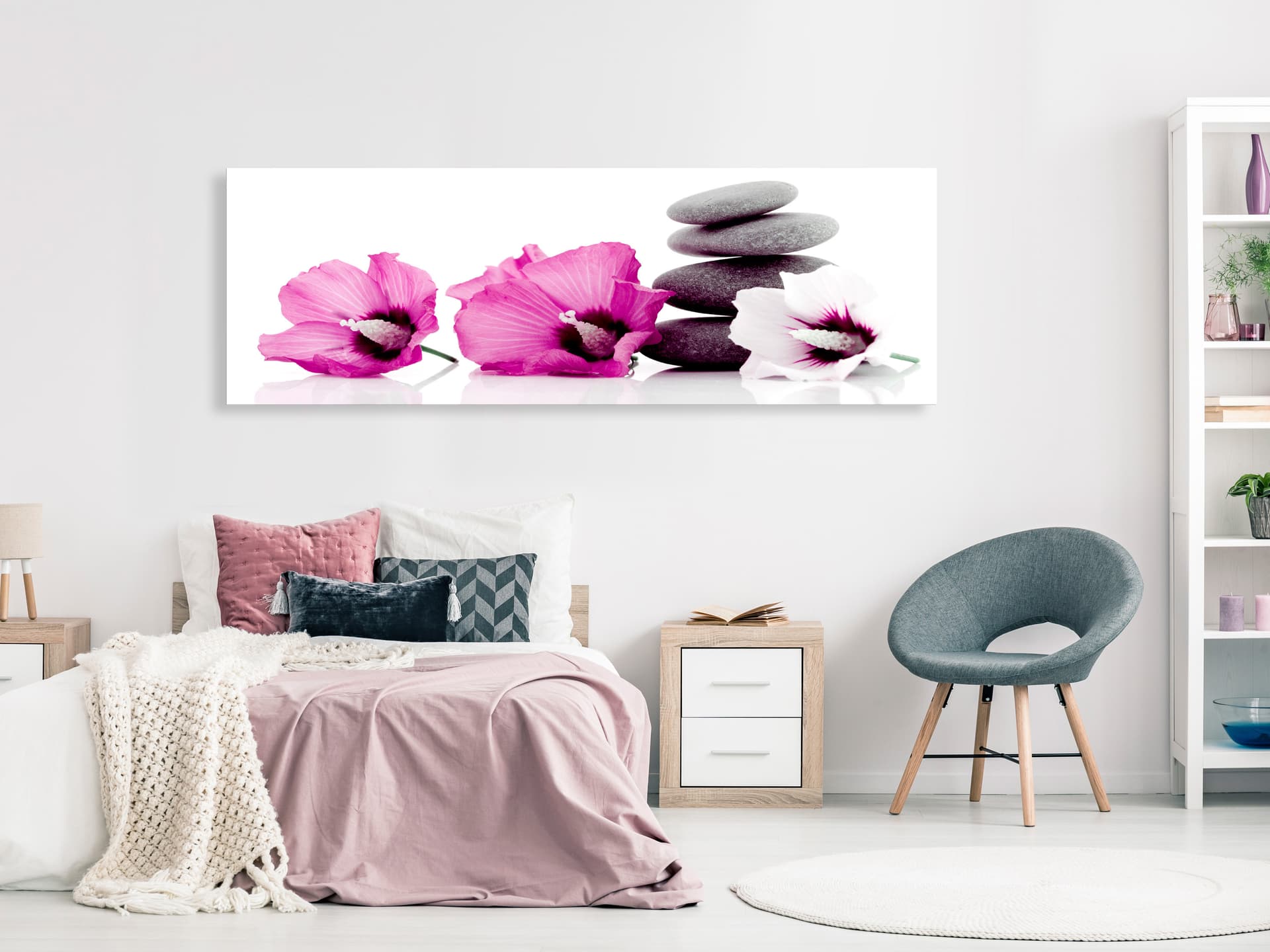 

Obraz - Spokojne malwy (1-częściowy) wąski różowy (rozmiar 135x45)