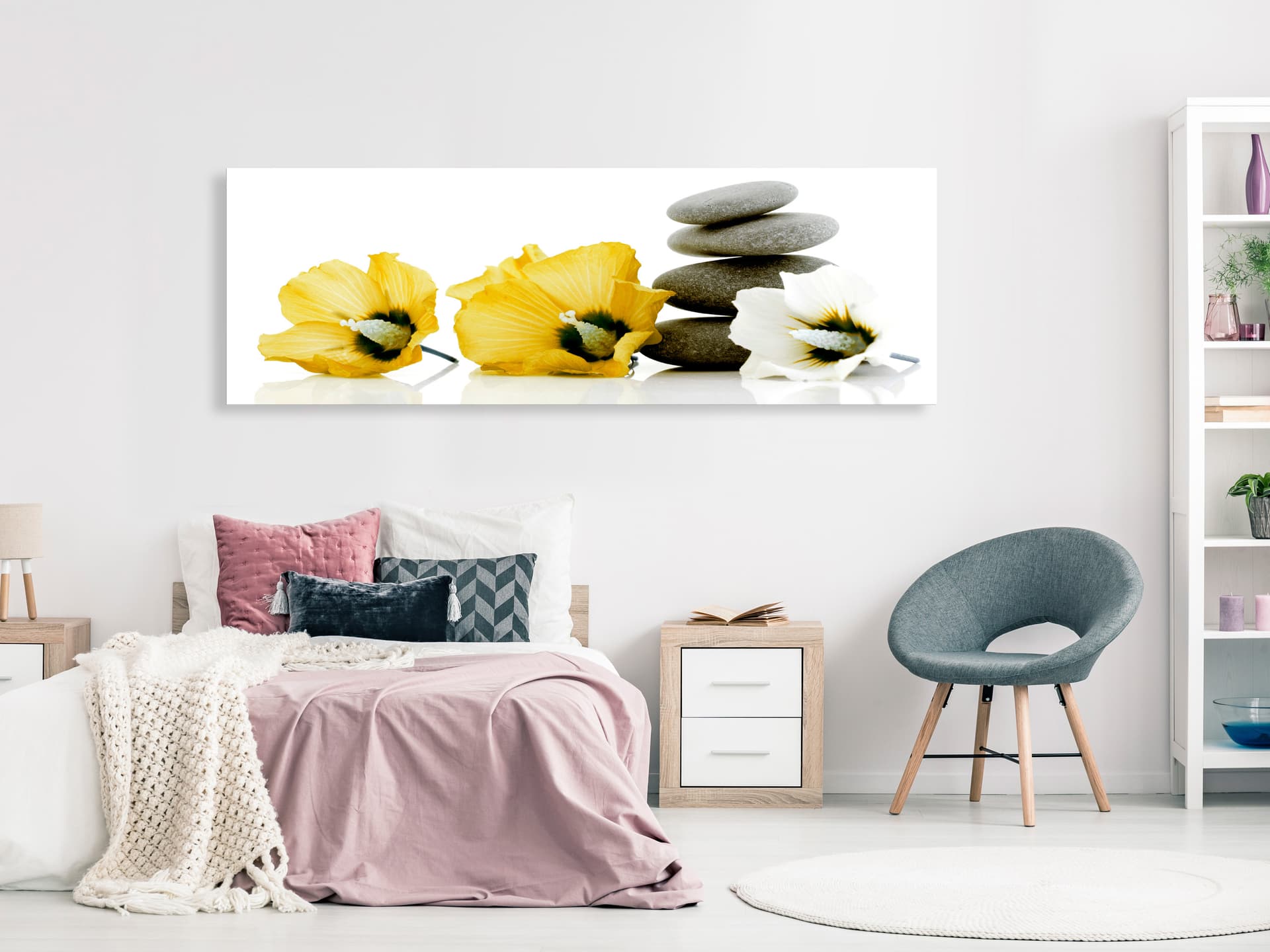

Obraz - Spokojne malwy (1-częściowy) wąski żółty (rozmiar 135x45)