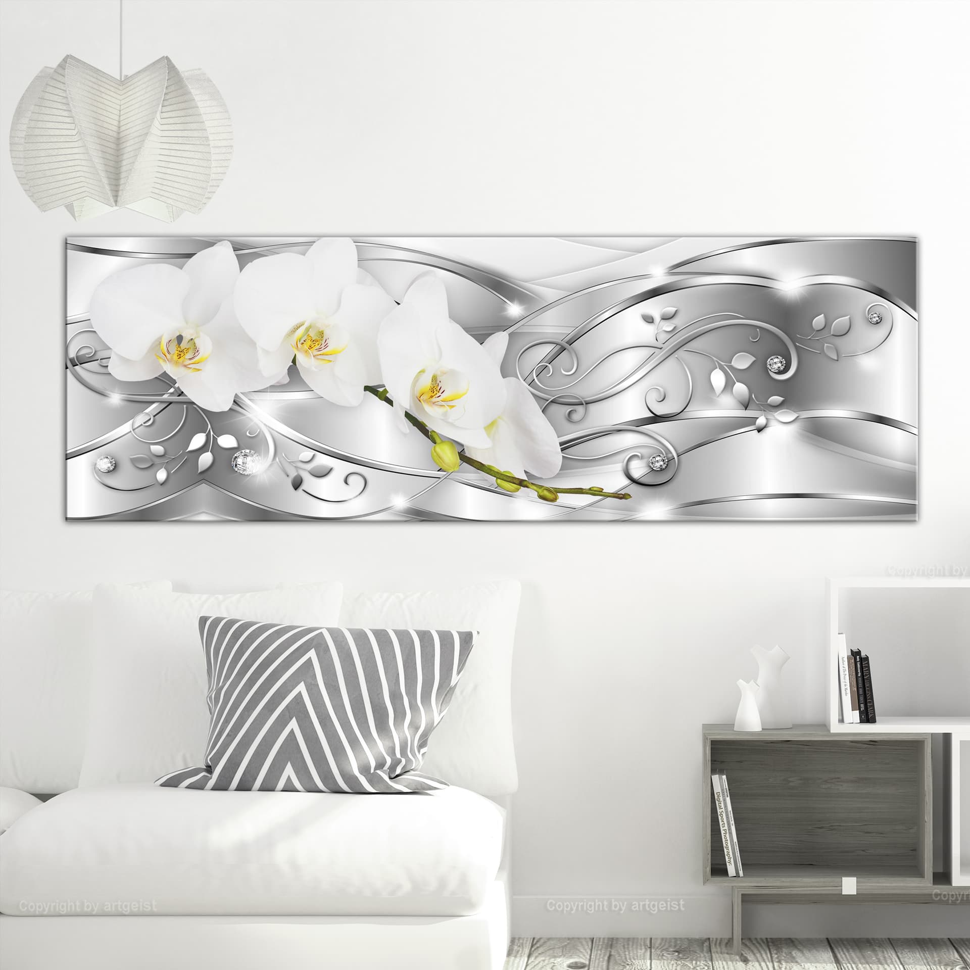 

Obraz - Rozkwitanie (1-częściowy) wąski srebrny (rozmiar 135x45)