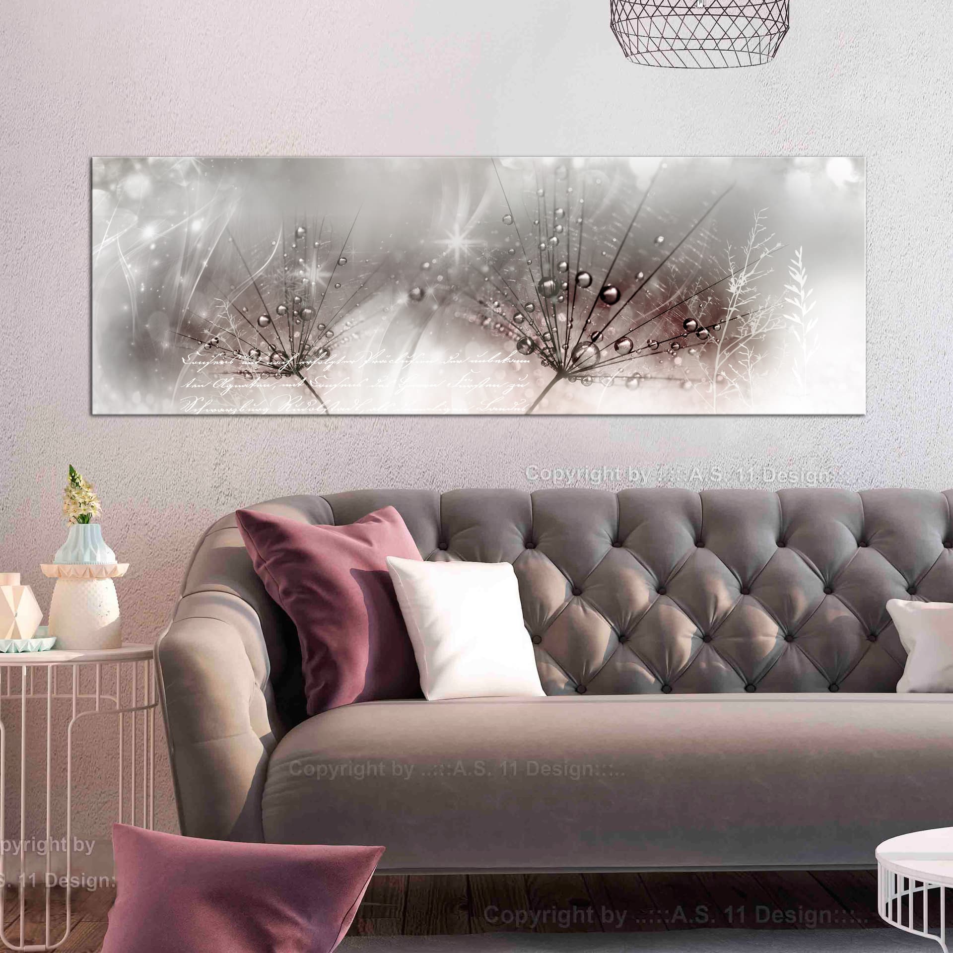 

Obraz - Krople rosy (1-częściowy) różowy wąski (rozmiar 150x50)