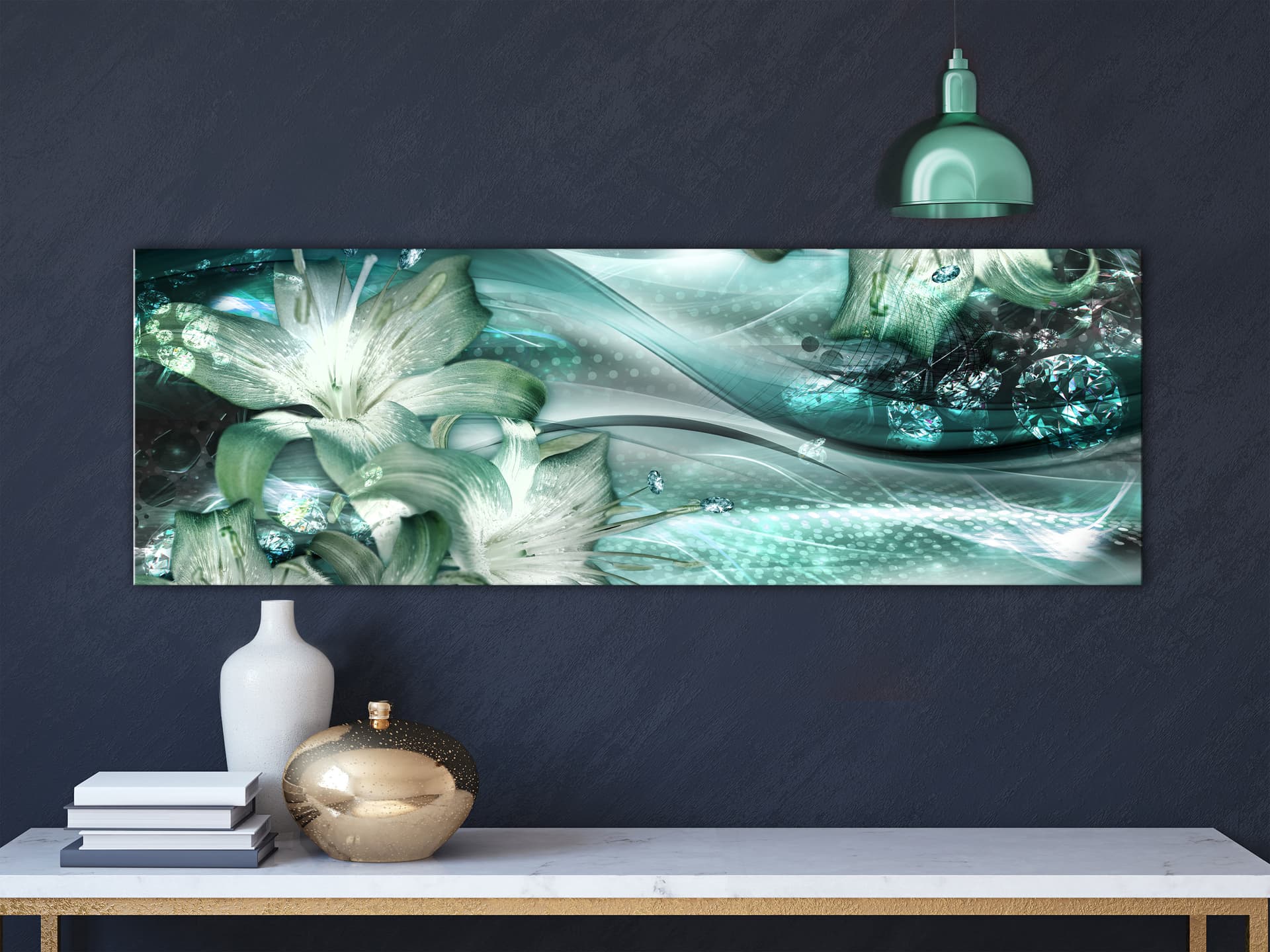 

Obraz - Szmaragdowy sen (1-częściowy) wąski (rozmiar 120x40)