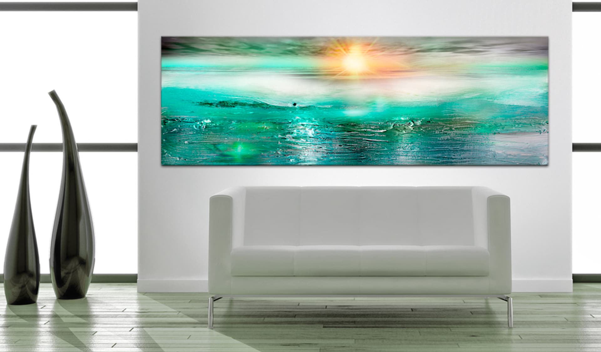 

Obraz - Szafirowe morze (rozmiar 120x40)