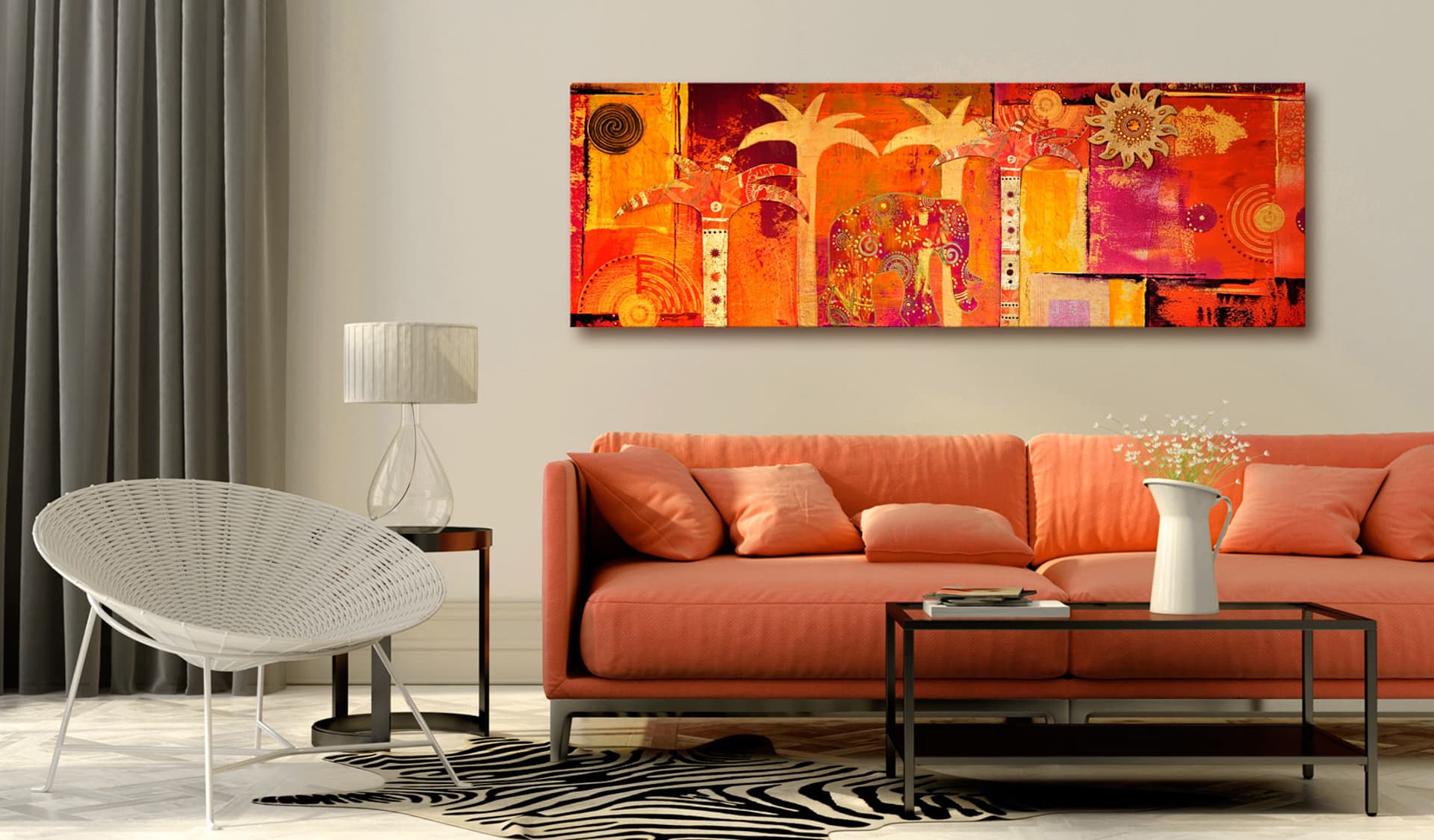 

Obraz - Afrykański kolaż (rozmiar 120x40)