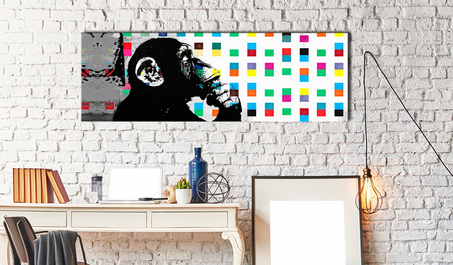 

Obraz - Banksy: The Thinker Monkey (rozmiar 120x40)