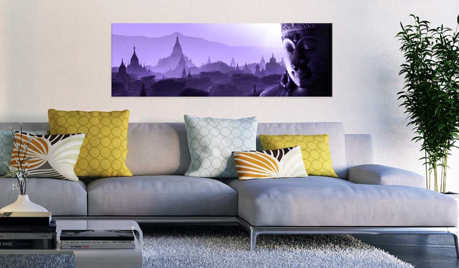 

Obraz - Fioletowy zen (rozmiar 135x45)