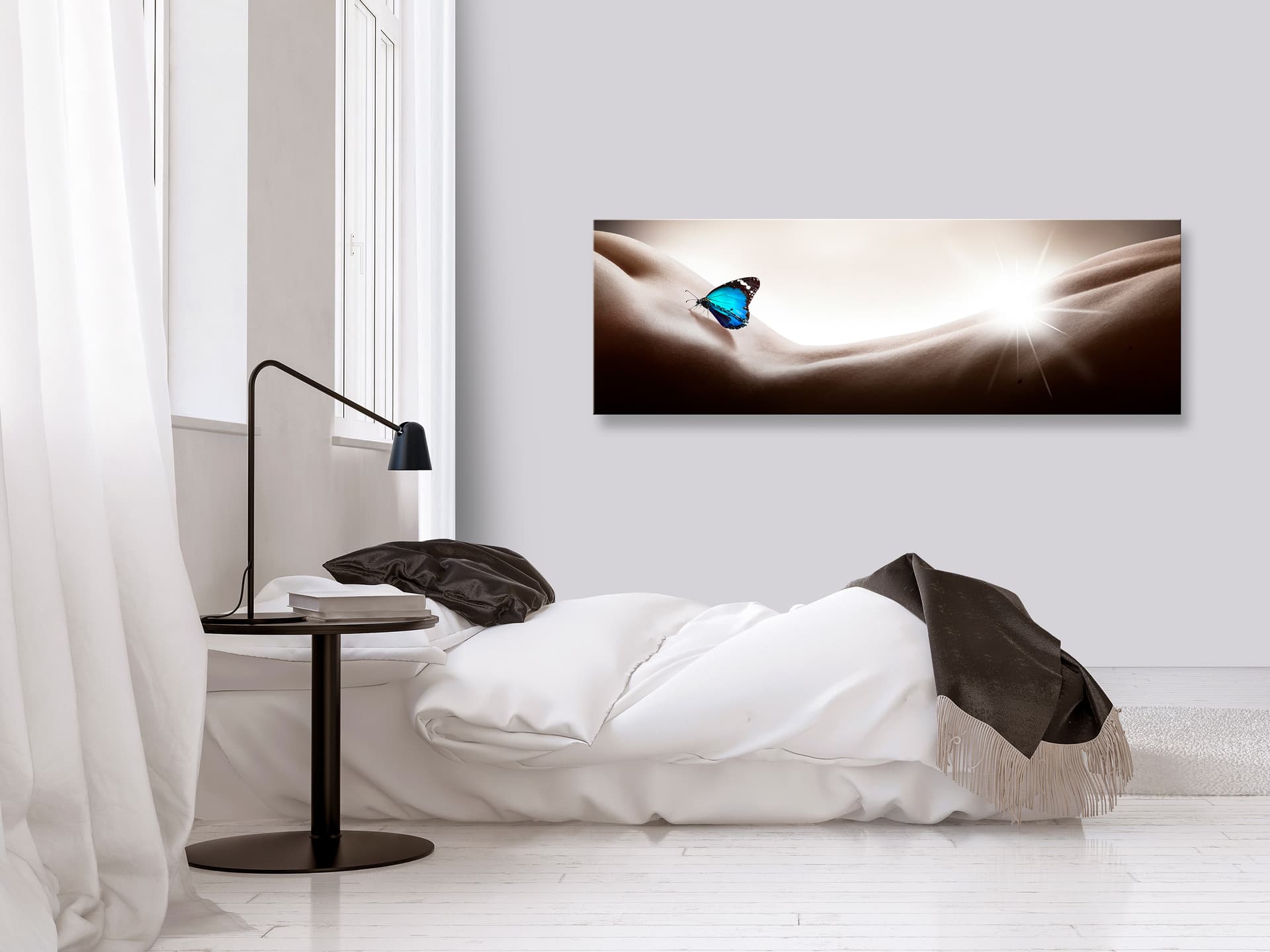 

Obraz - Kobieta i motyl (1-częściowy) wąski (rozmiar 120x40)