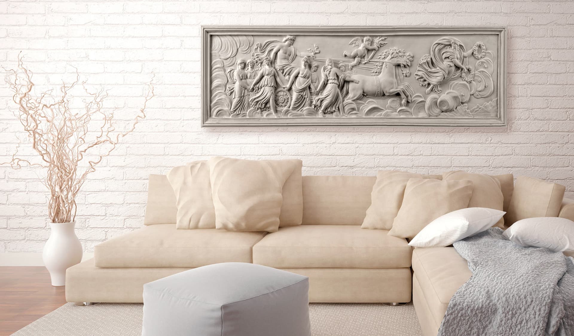 

Obraz - Relief: Apollo i Muzy (rozmiar 120x40)