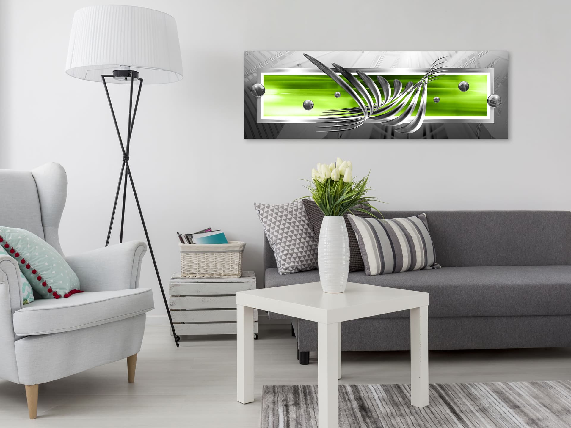 

Obraz - Srebrne skrzydła (1-częściowy) wąski zielony (rozmiar 120x40)