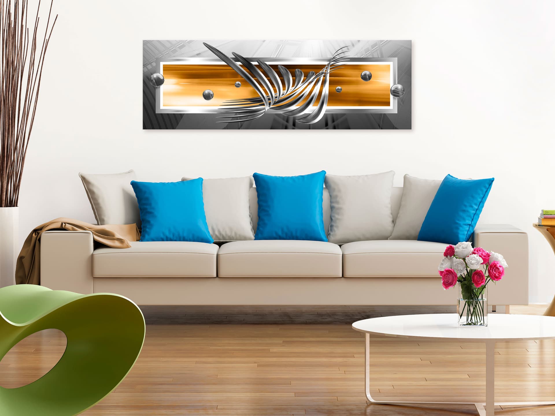

Obraz - Srebrne skrzydła (1-częściowy) wąski pomarańczowy (rozmiar 120x40)