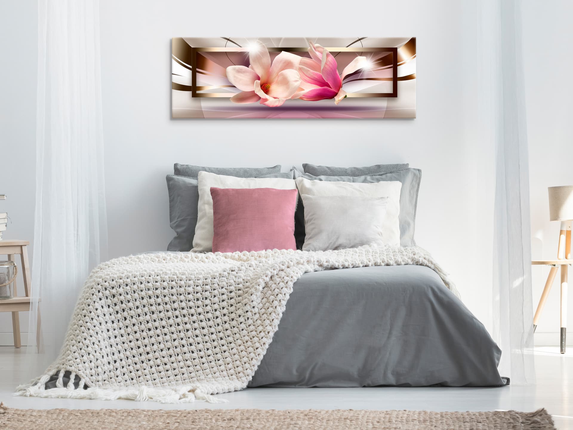 

Obraz - Kwiaty poza ramką (1-częściowy) wąski (rozmiar 135x45)