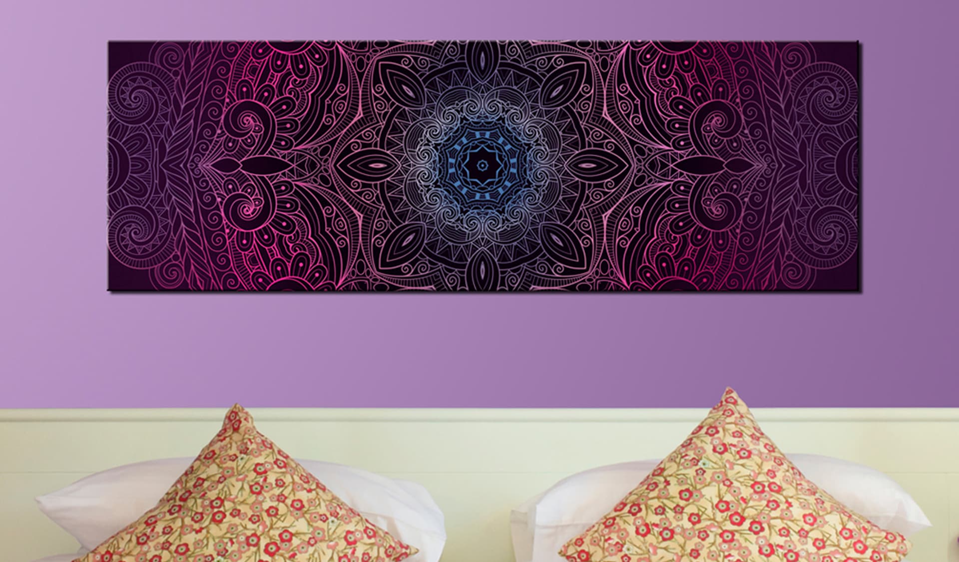 

Obraz - Purpurowa Mandala (rozmiar 120x40)