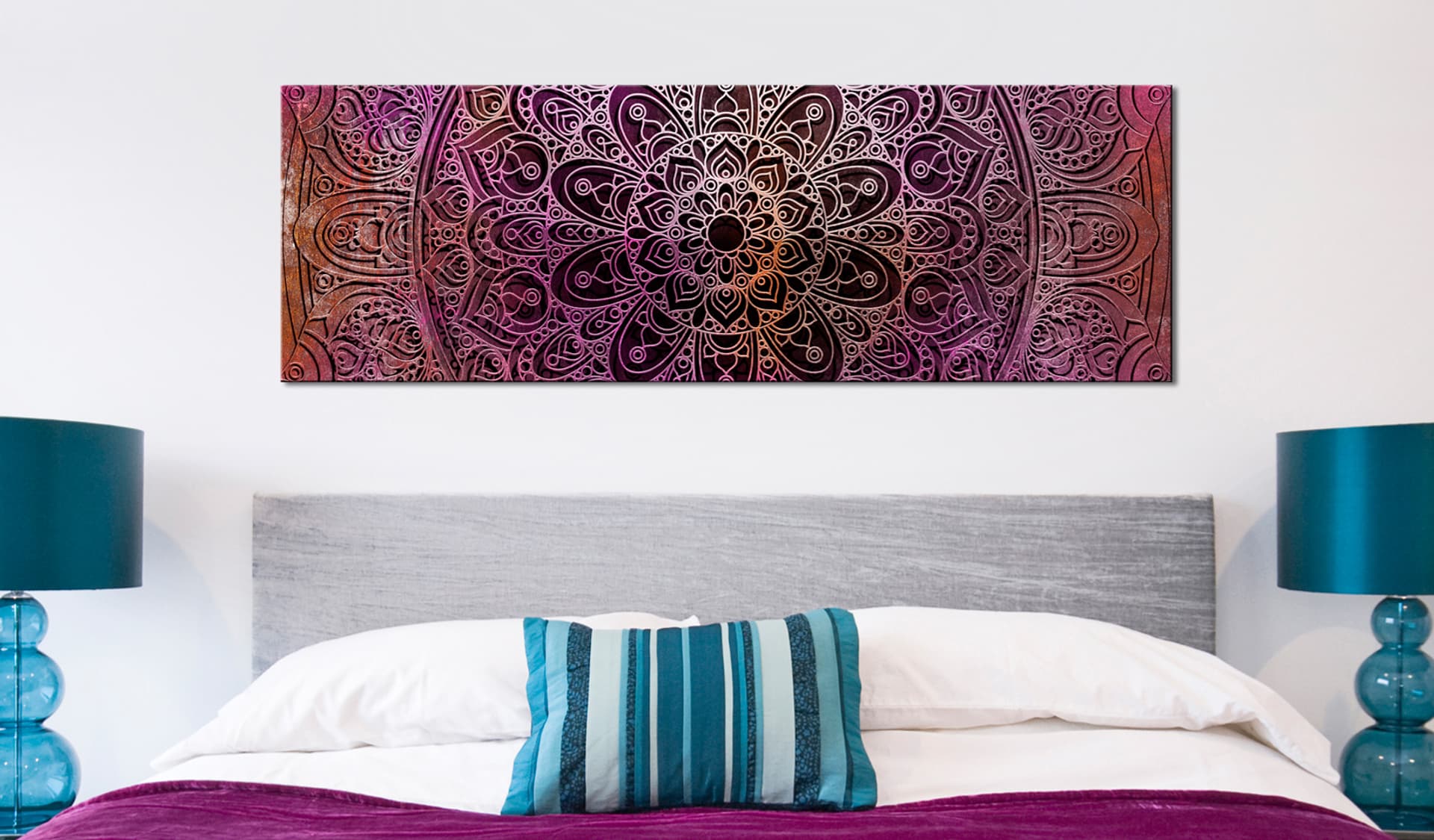 

Obraz - Mandala: Ametystowa energia (rozmiar 150x50)