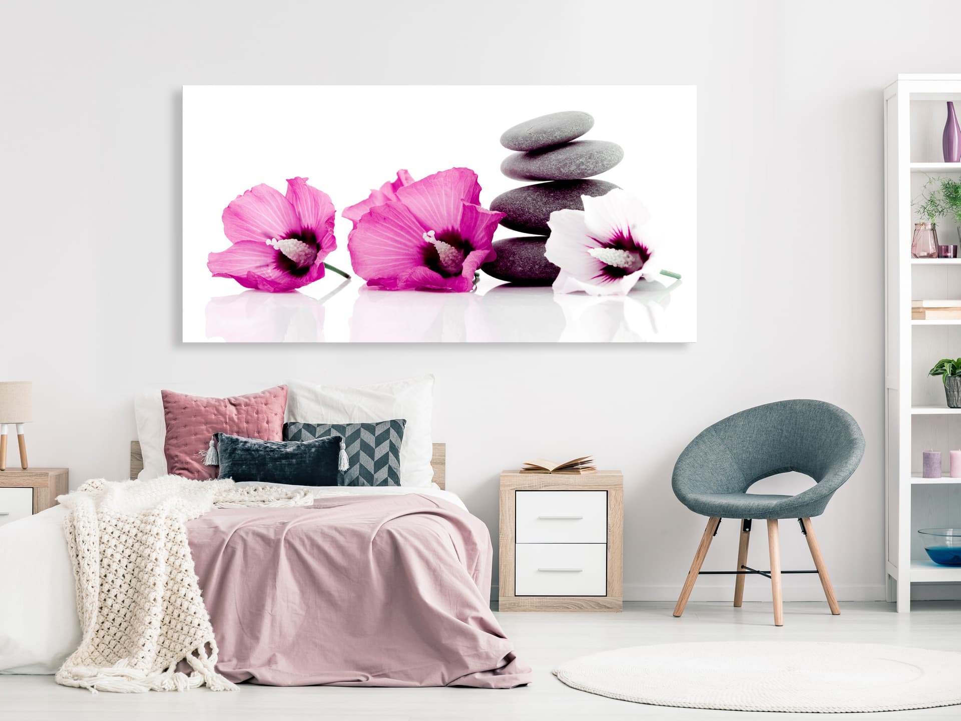 

Obraz - Spokojne malwy (1-częściowy) różowy (rozmiar 70x35)