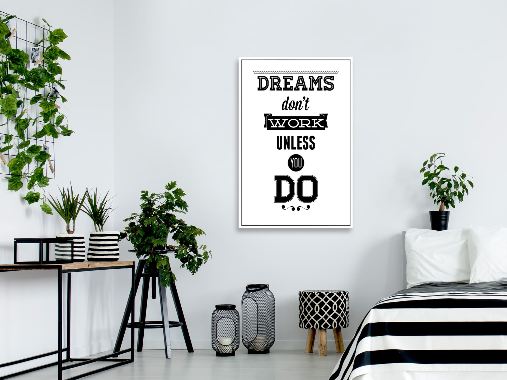 

Obraz - Dreams don't work unless you do (1-częsciowy) pionowy (rozmiar 40x60)