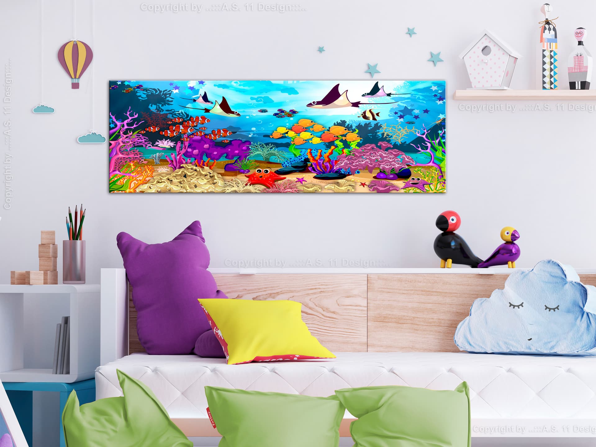 

Obraz - Podwodna zabawa (1-częściowy) wąski (rozmiar 120x40)