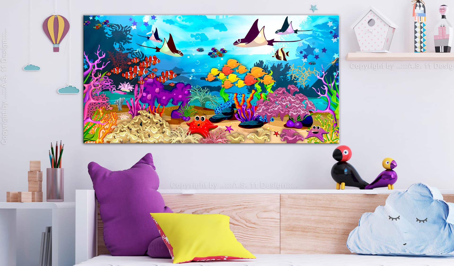 

Obraz - Podwodna zabawa (1-częściowy) szeroki (rozmiar 120x60)