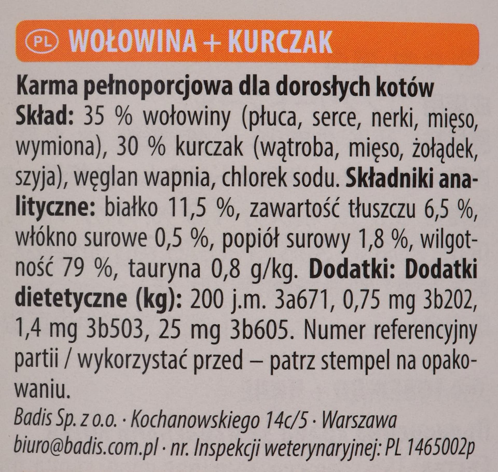 

ANIMONDA Carny Adult smak: wołowina i kurczak 800g