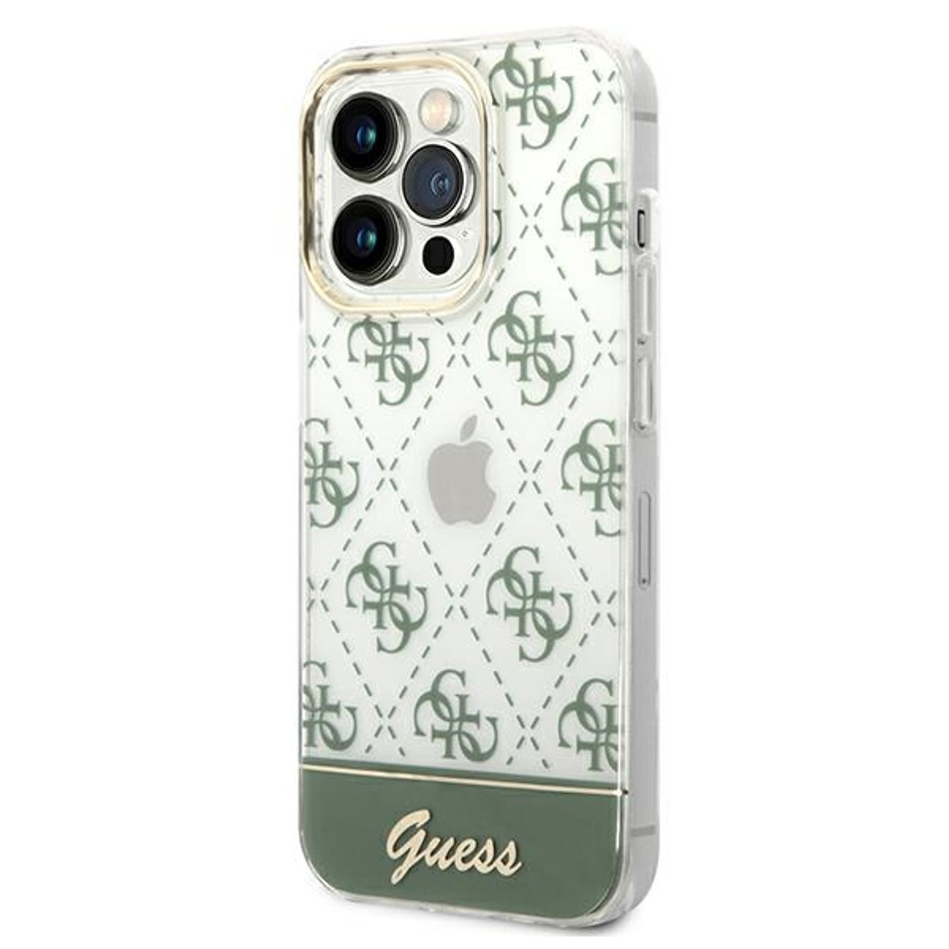 

Guess 4G Stripe Script Logo Electroplated Pattern – Etui iPhone 14 Pro Max (Khaki)