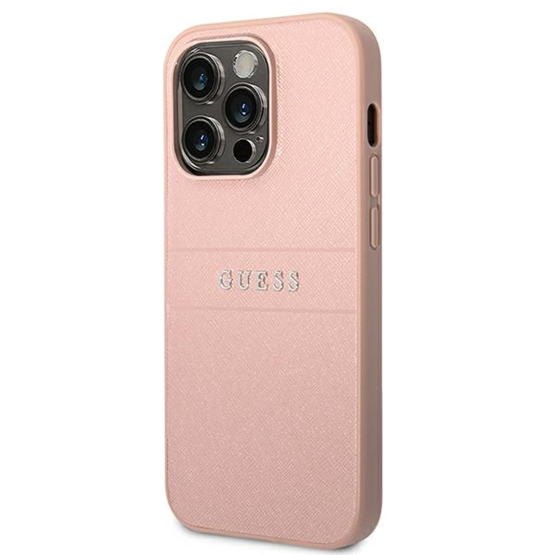 

Guess GUHCP14LPSASBPI iPhone 14 Pro 6,1" różowy/pink Saffiano Strap