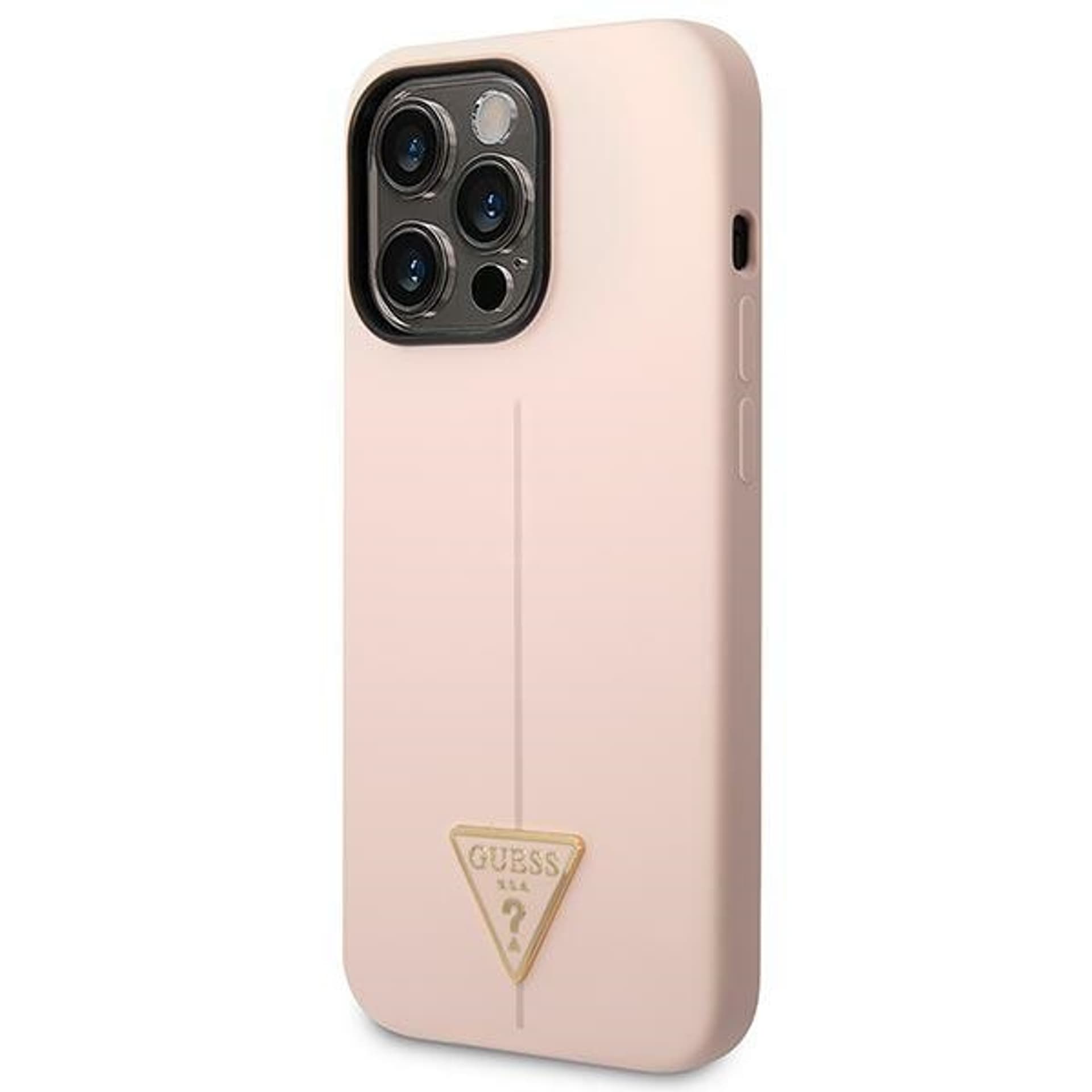 

Guess GUHCP14LSLTGP iPhone 14 Pro 6,1" różowy/pink hardcase Silicone Triangle