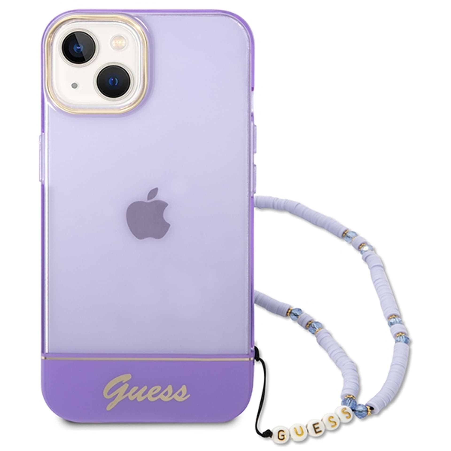 

Guess GUHCP14SHGCOHU iPhone 14 6,1" fioletowy/purple hardcase Translucent Pearl Strap