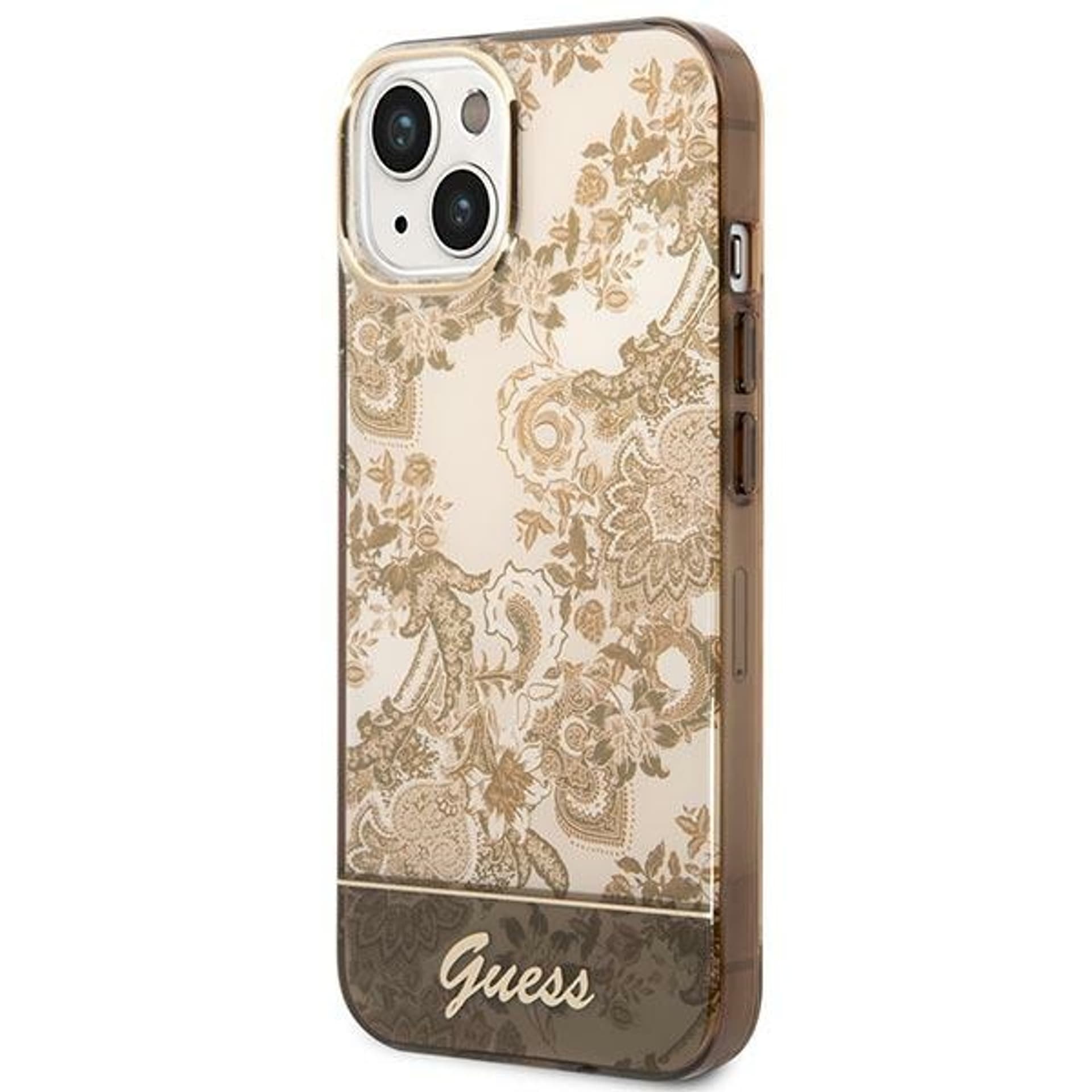 

Guess GUHCP14SHGPLHC iPhone 14 6,1" ochre hardcase Porcelain Collection