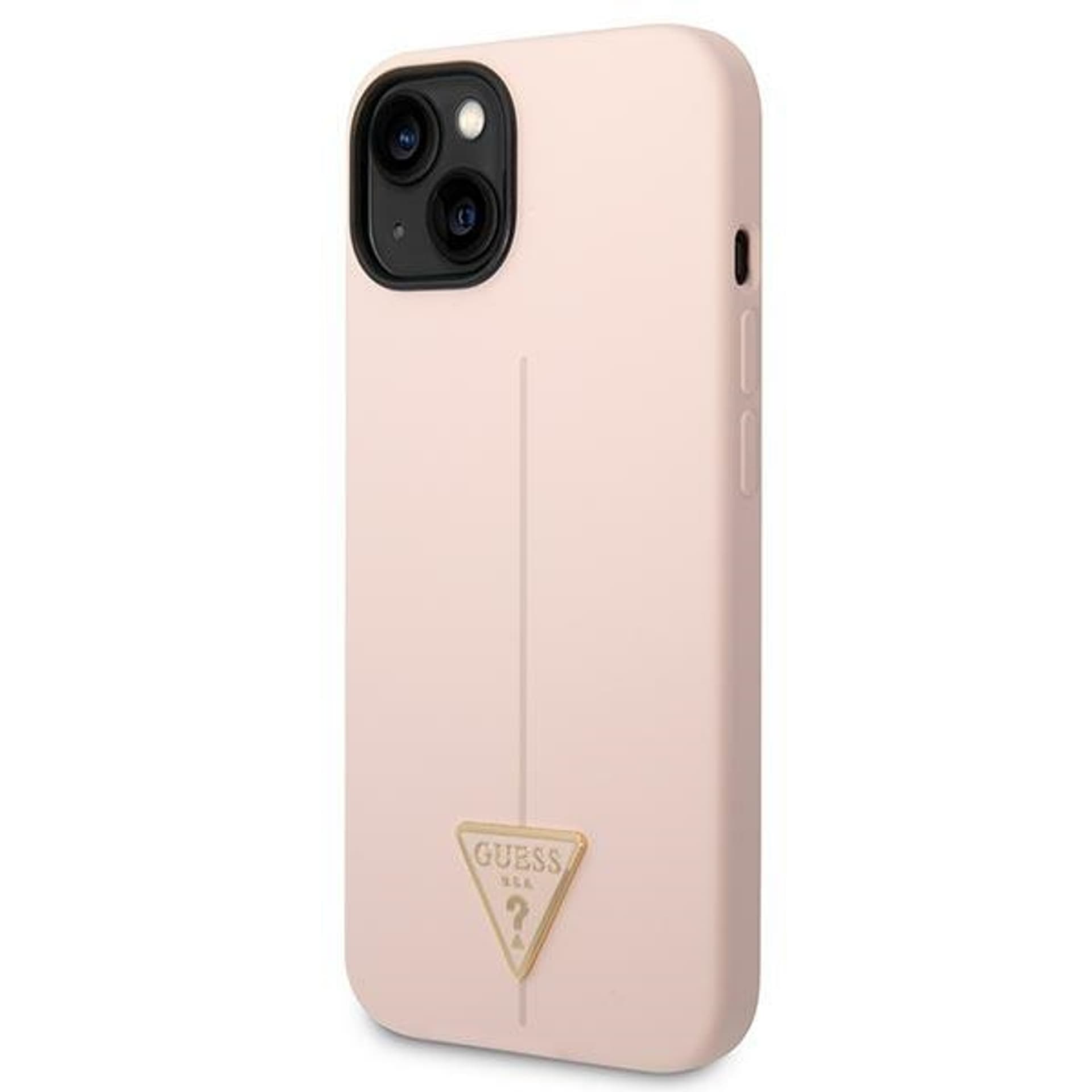 

Guess GUHCP14SSLTGP iPhone 14 6,1" różowy/pink hardcase Silicone Triangle